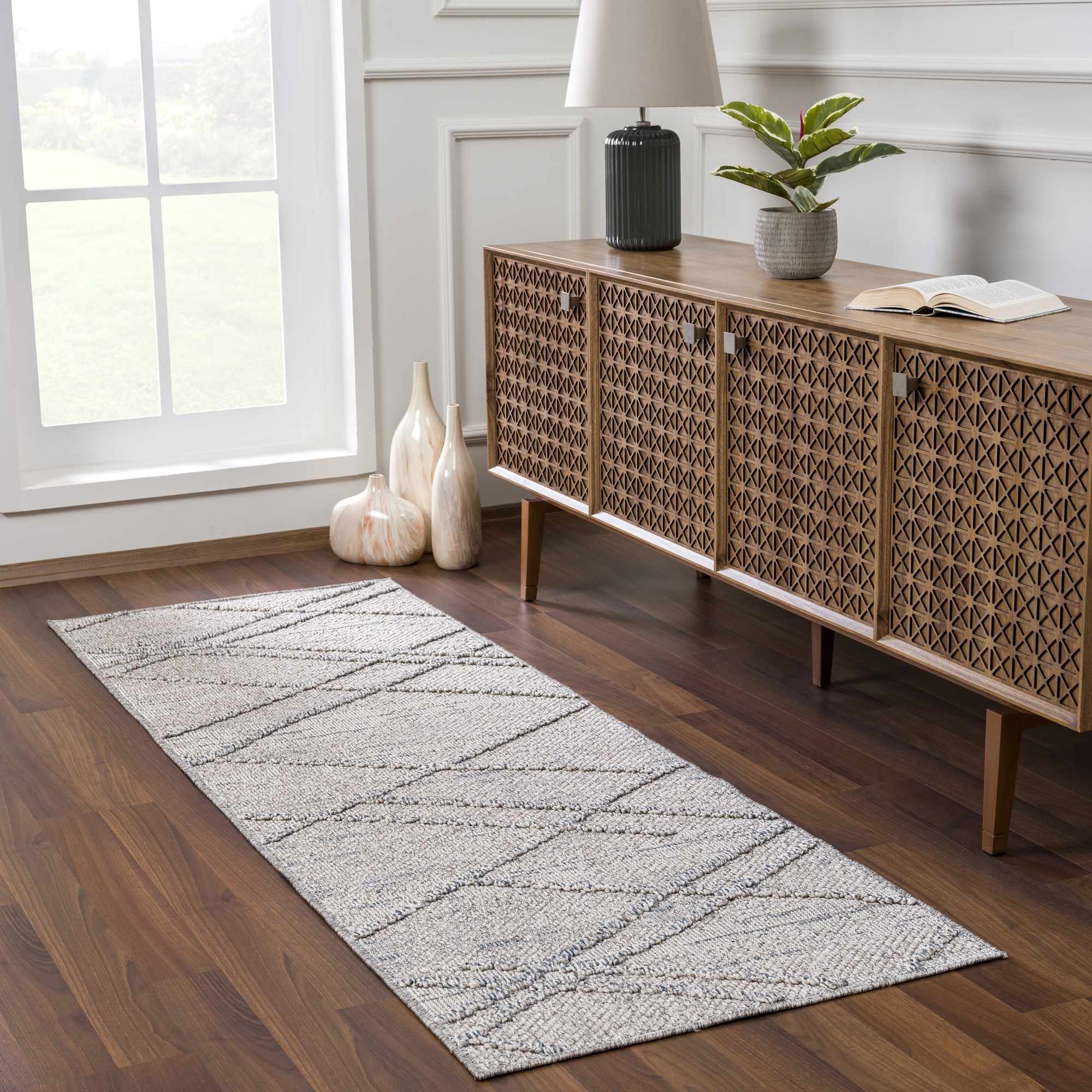 Baqer Taupe & Gray Textured Performance Rug - Clearance - Image 4