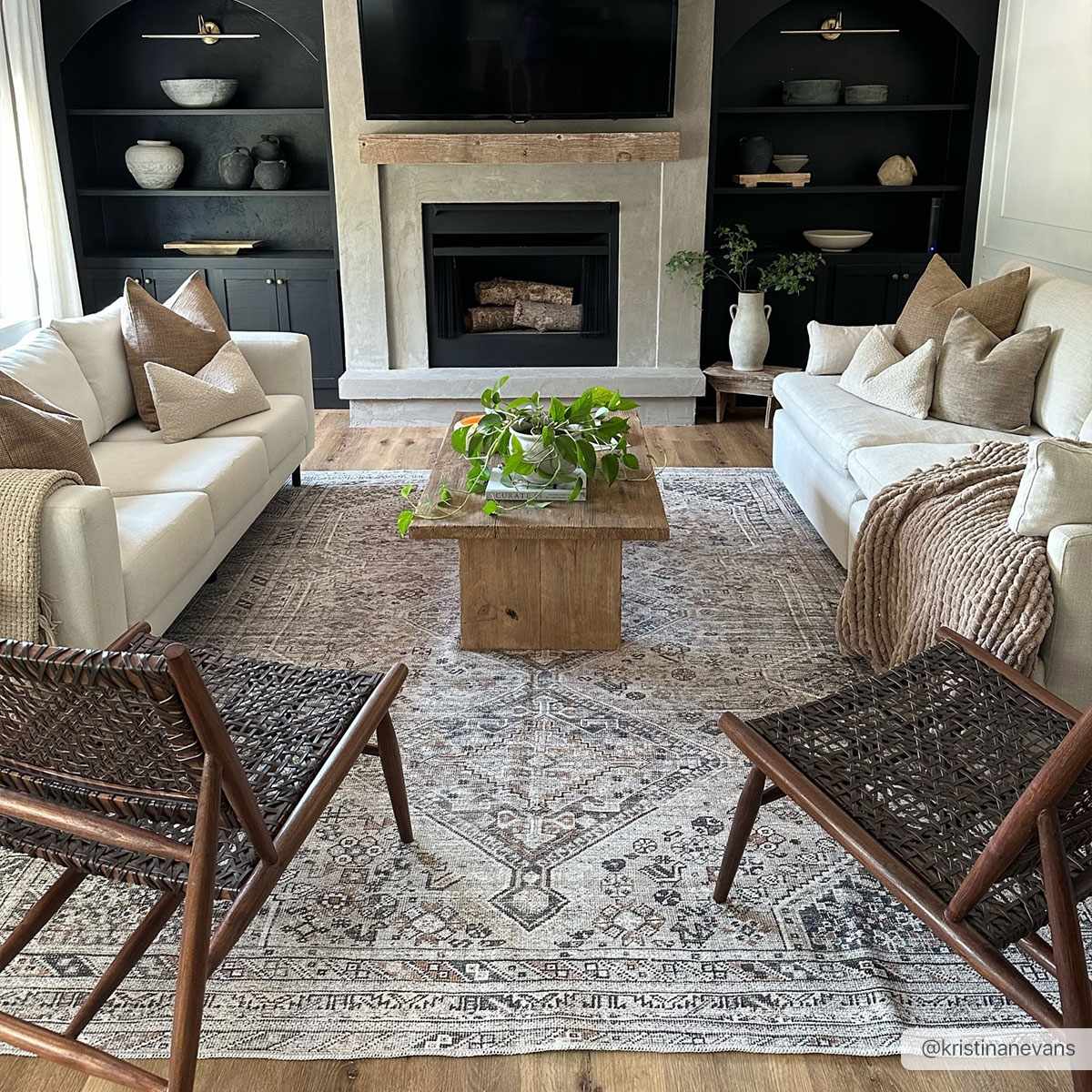 Barny Beige Flat Pile Washable Rug - Image 4
