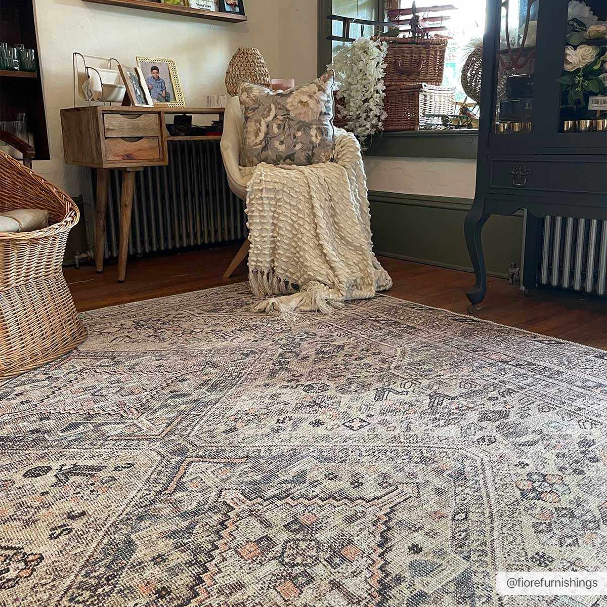 Barny Tan Washable Area Rug - Image 4