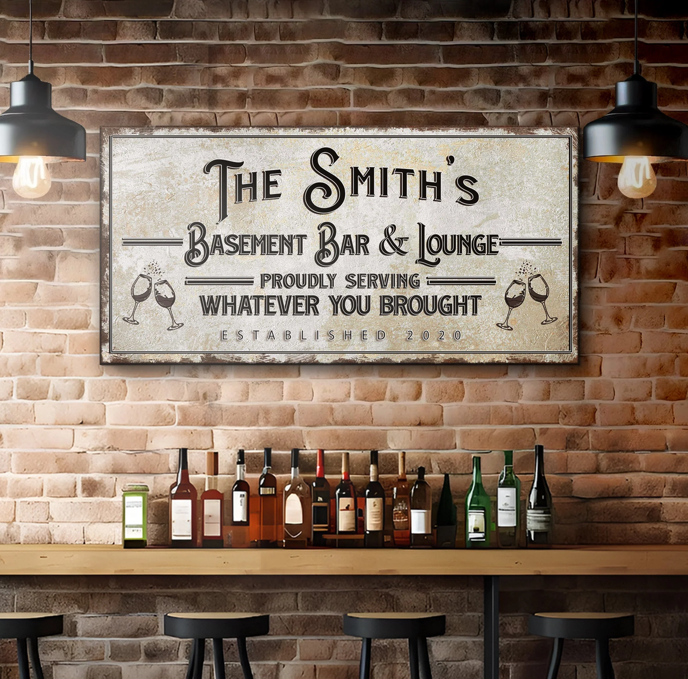 Basement Bar And Lounge Sign - Image 2