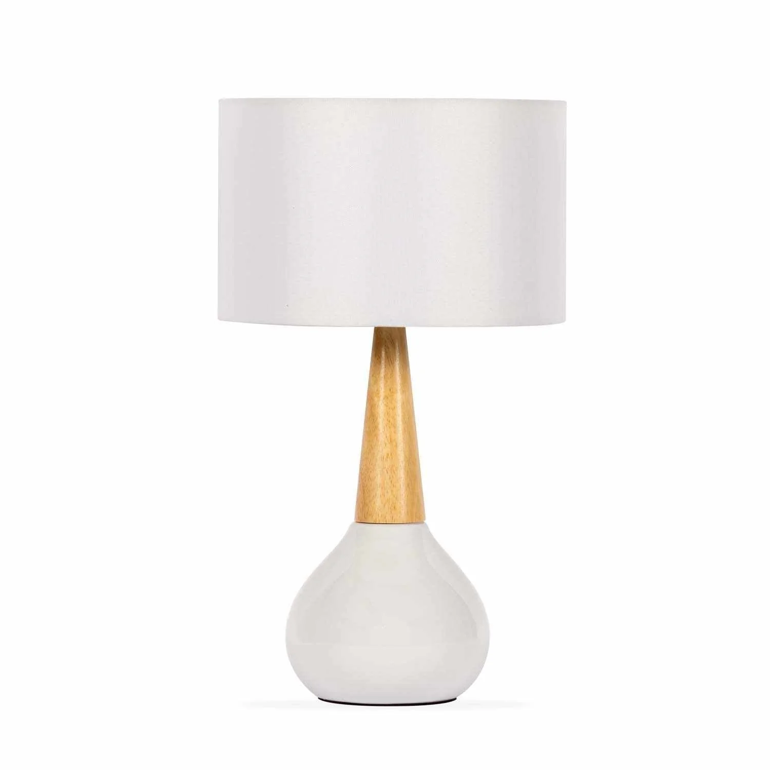 Baugo White Ceramic Table Lamp - Image 2