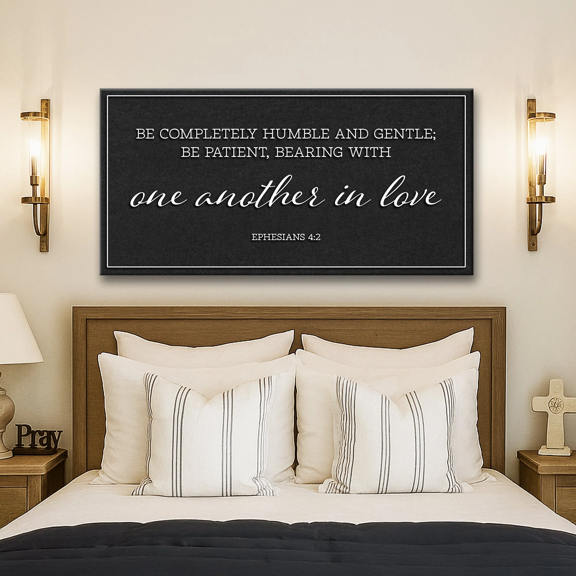 Be Completely Humble And Gentle - Ephesians 4:2 Faith Sign II - Image 2