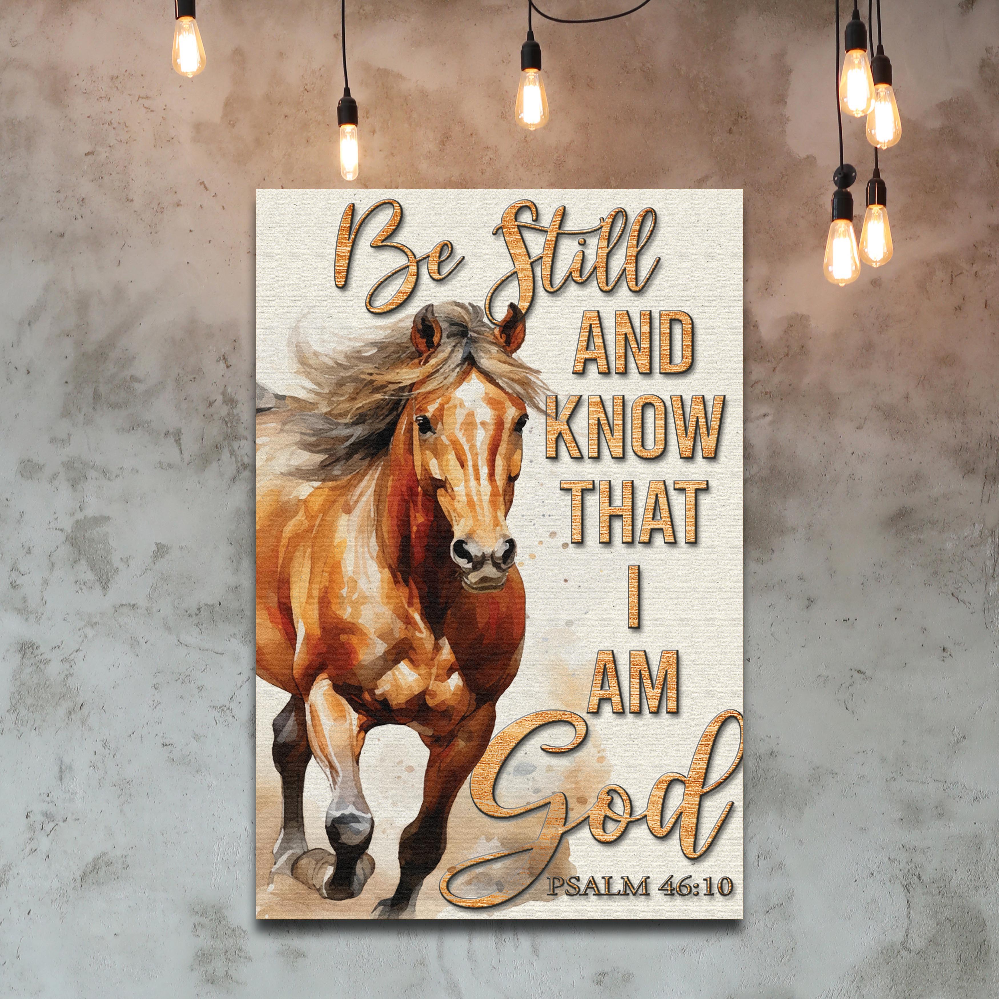 Be Still And Know That I Am God Faith Sign V - Image 3