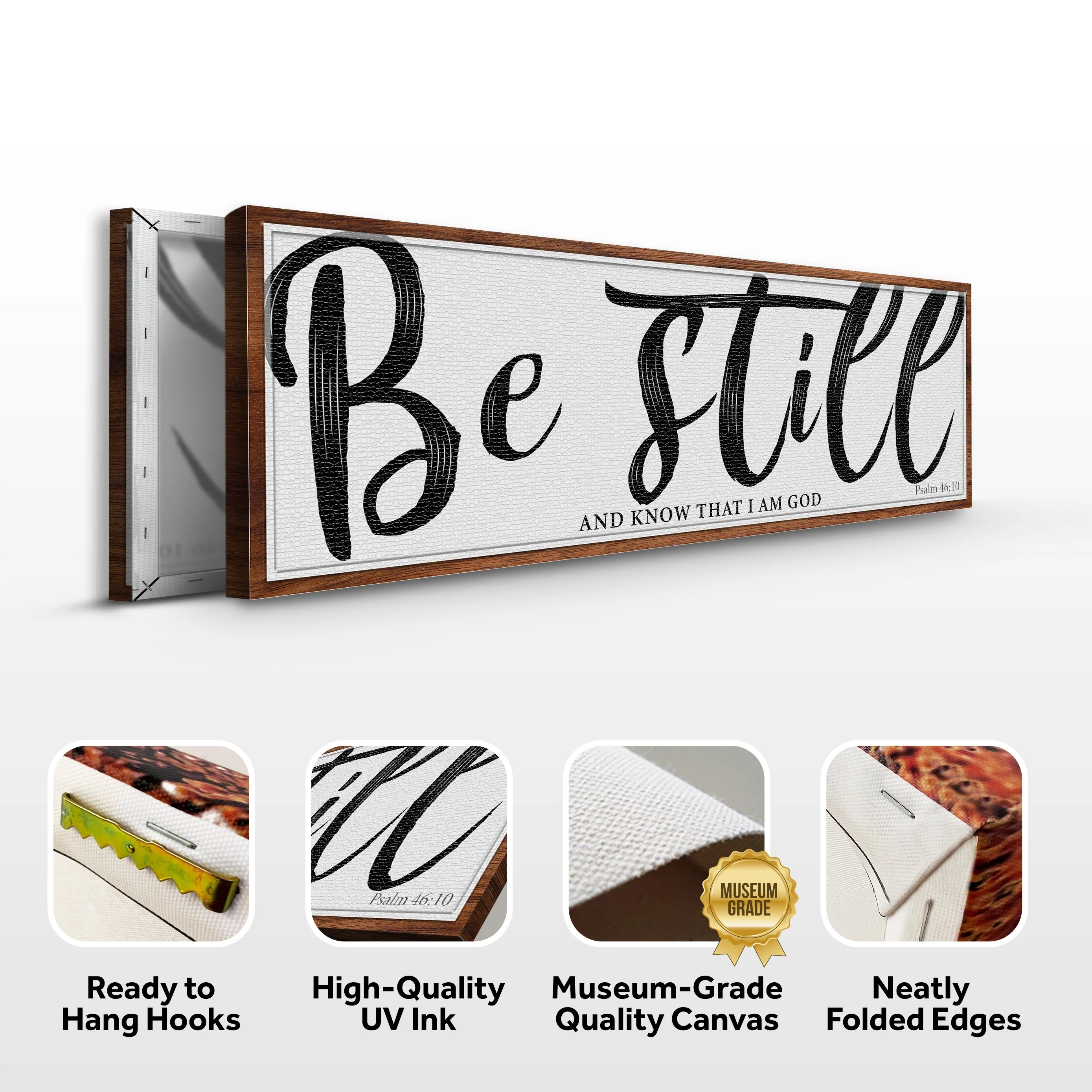 Be Still And Know That I Am God Psalm 46:10 Faith Sign II - Image 6