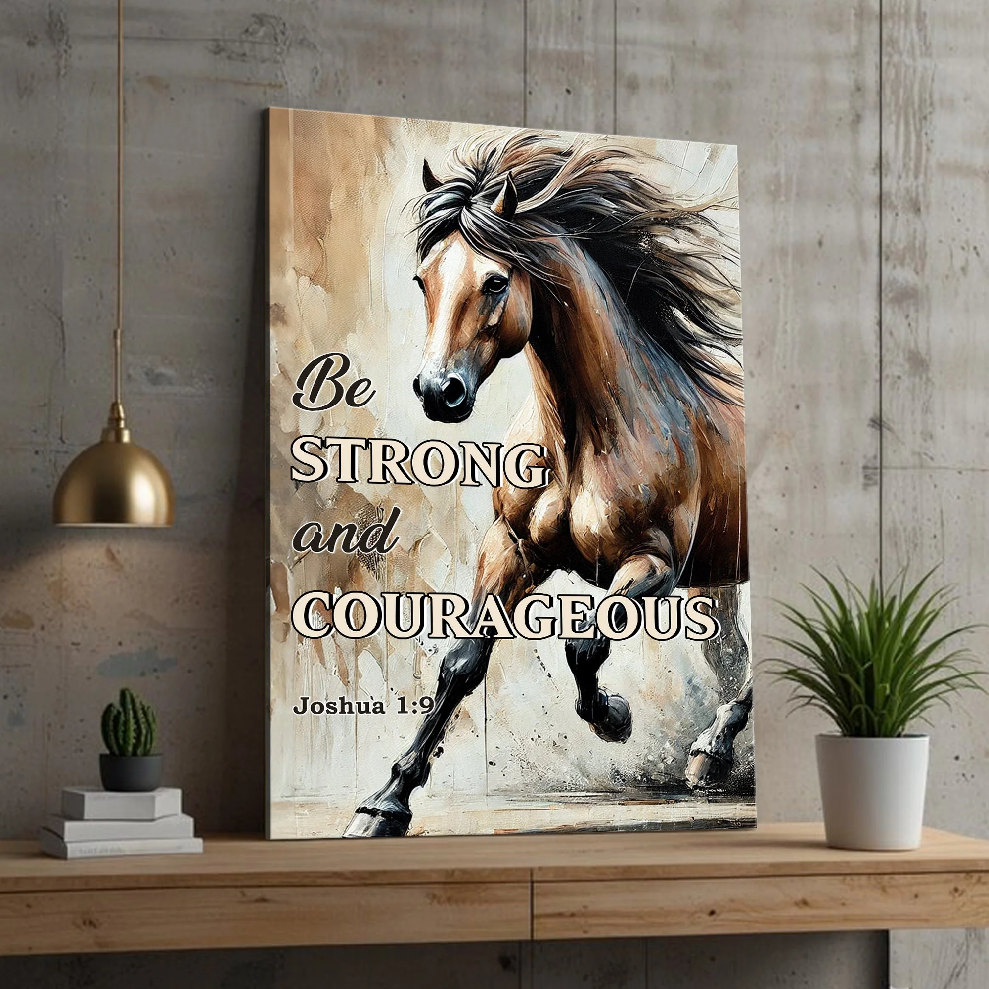 Be Strong And Courageous Faith Sign V - Image 2