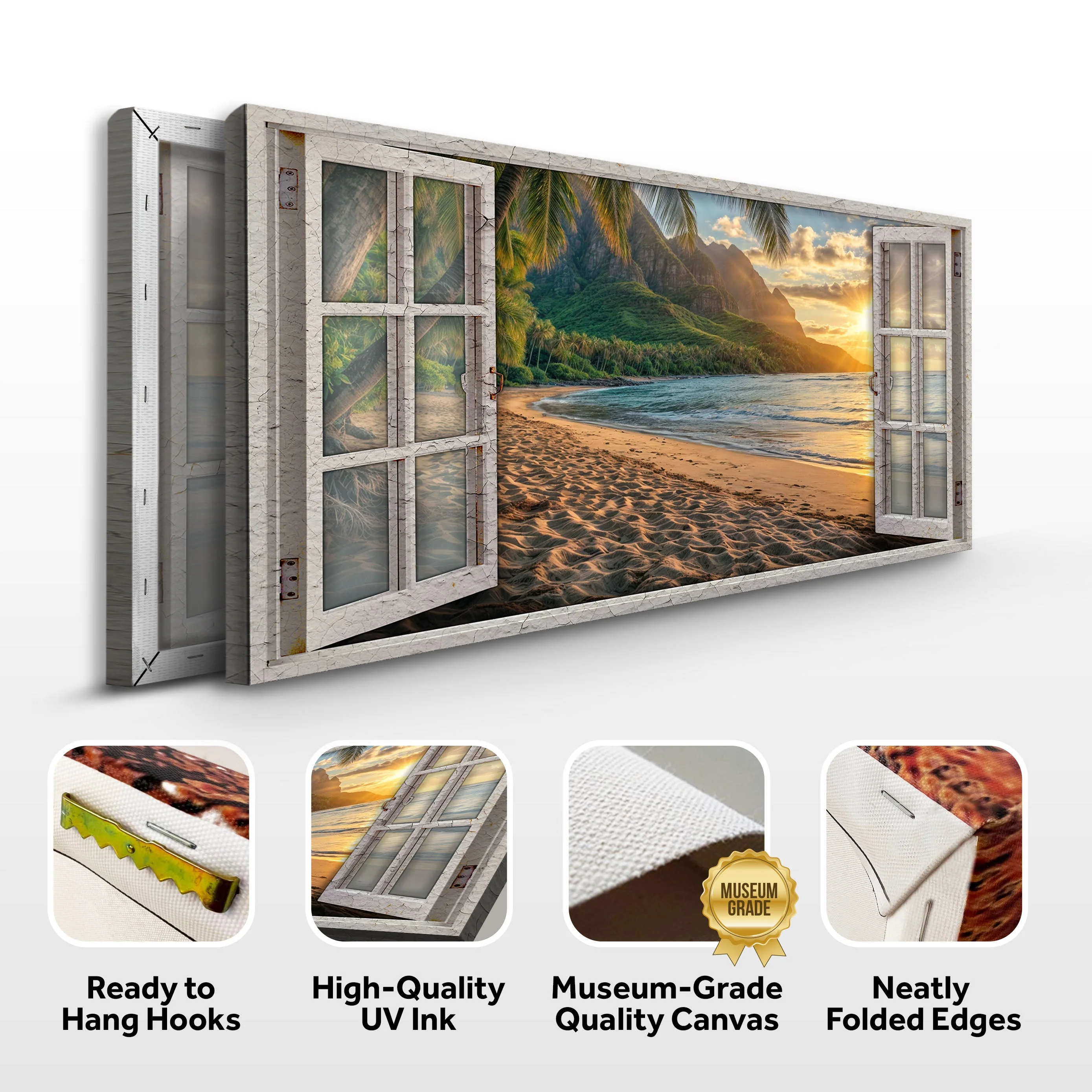 Beachfront Dreams Window Scenery Wall Art - Image 6