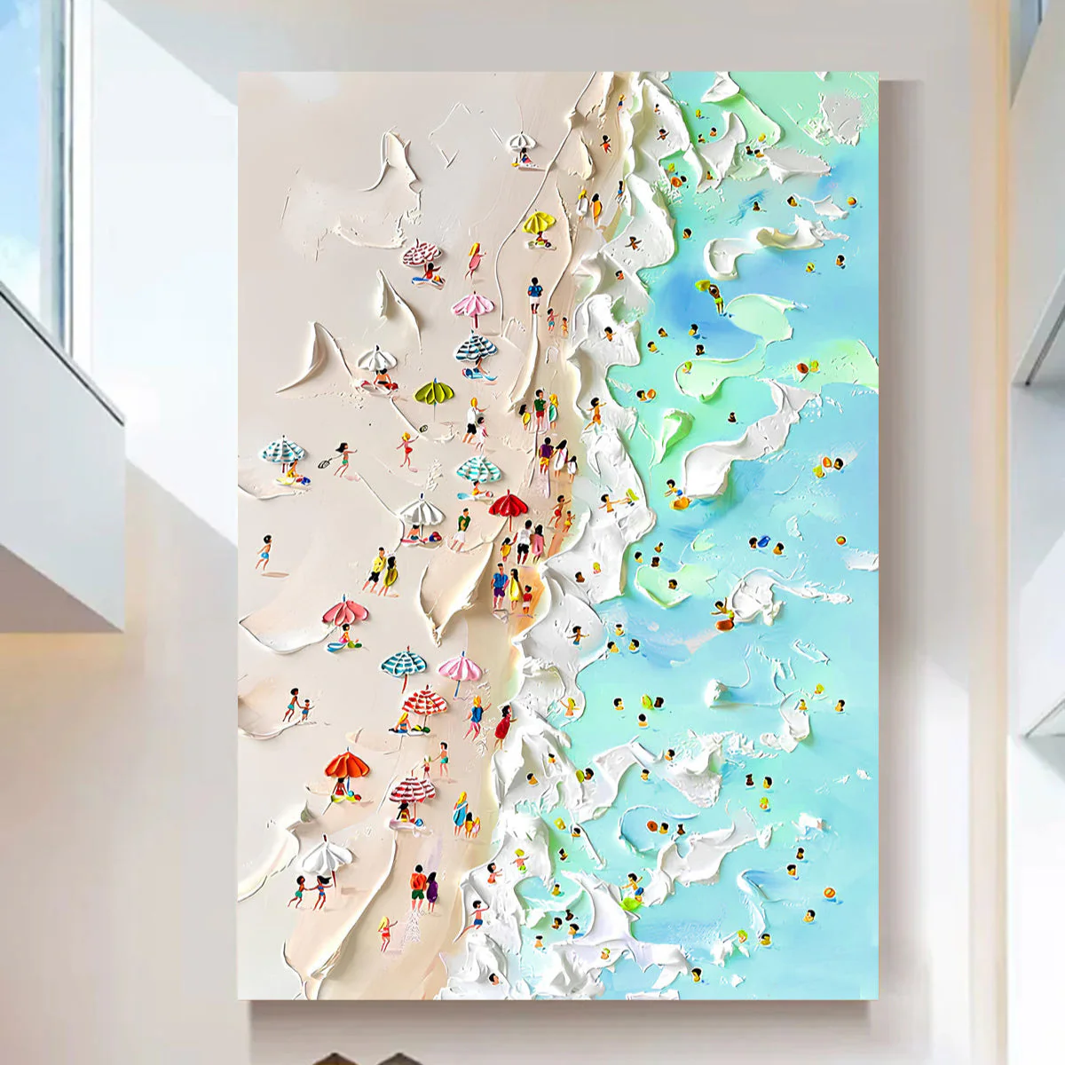 Beachfront Painting Coastal Wall Art - Image 3