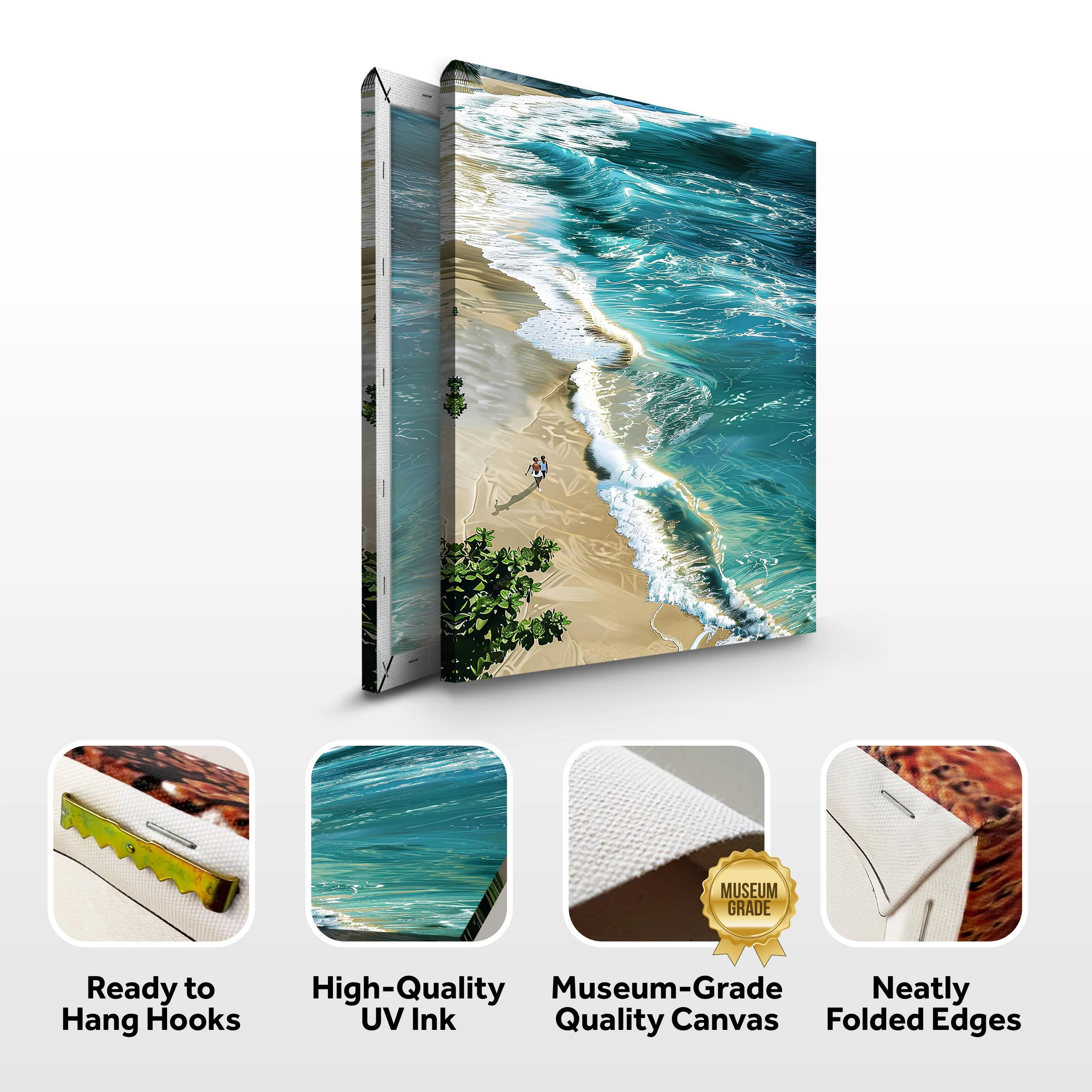 Beachfront Painting Coastal Wall Art II - Image 8