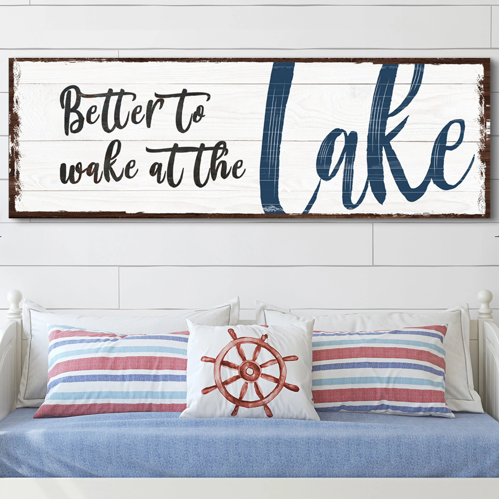 Better To Wake At The Lake Sign - Image 3