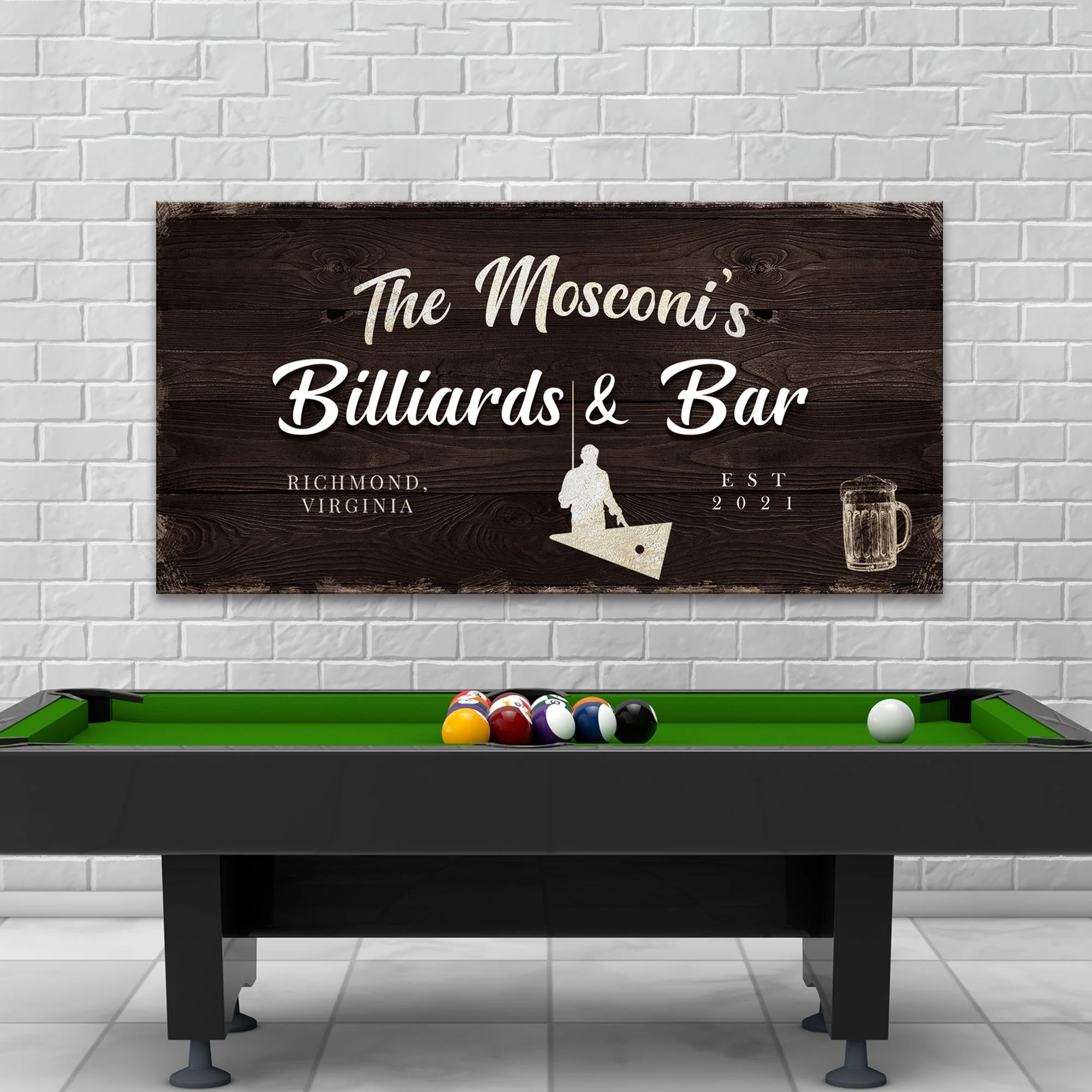 Billiards And Bar Sign II - Image 7