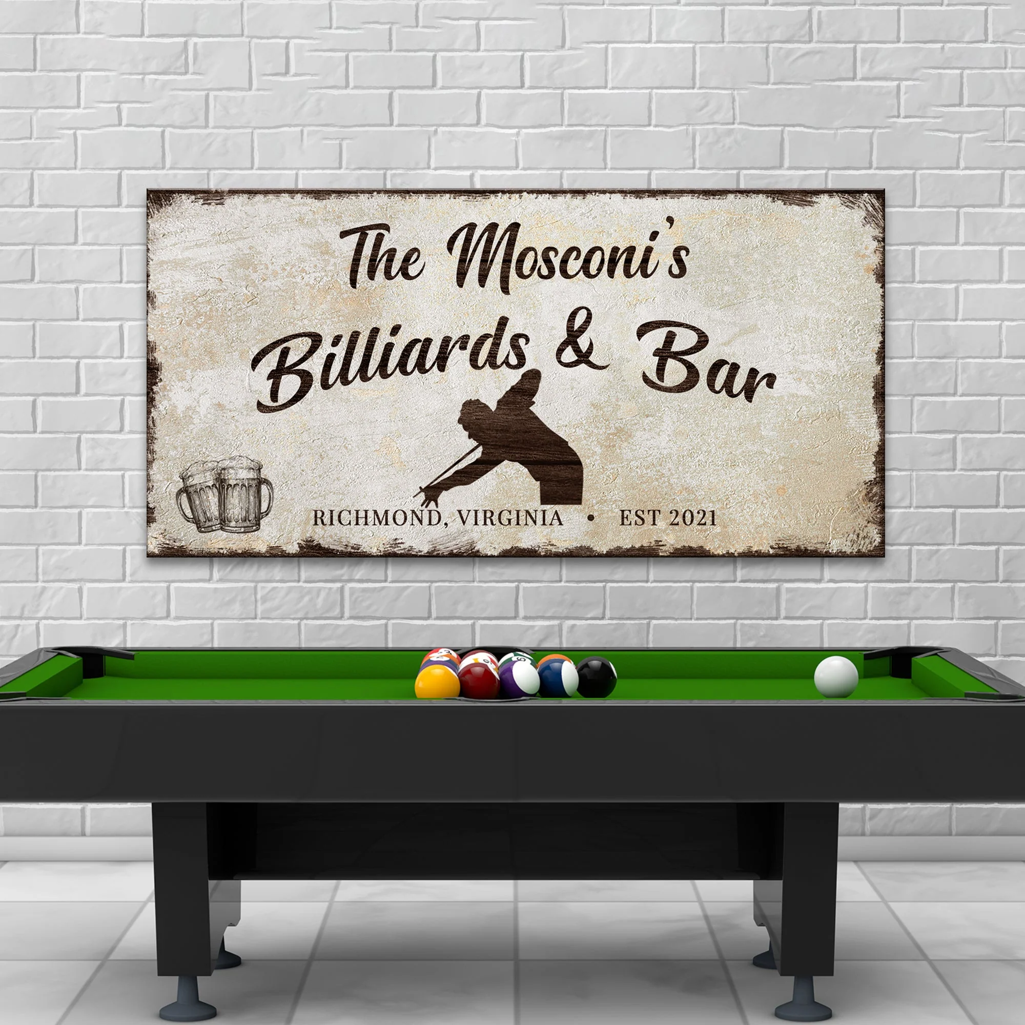 Billiards And Bar Sign II - Image 8