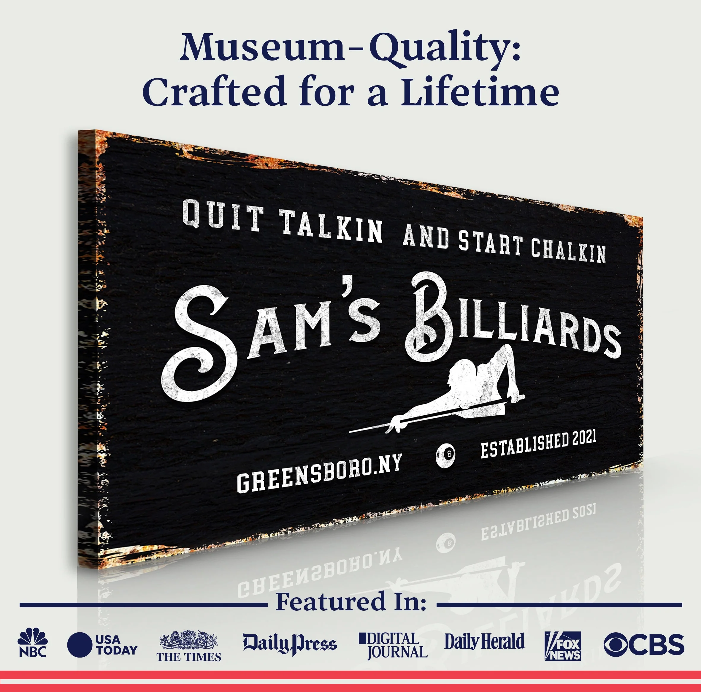 Billiards Room Sign - Image 3