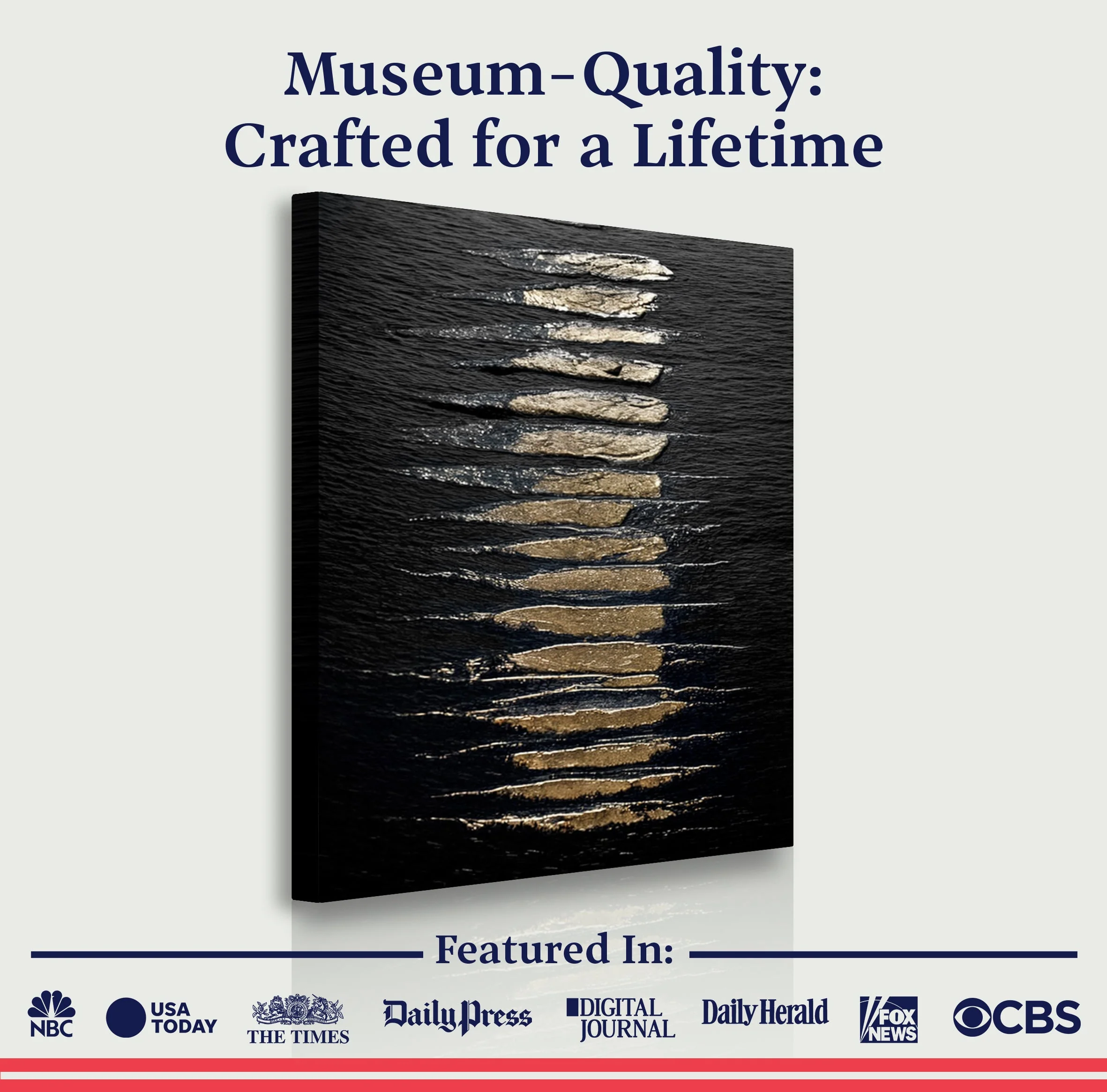Black And Gold Abstract Minimalist Wall Art - Image 6
