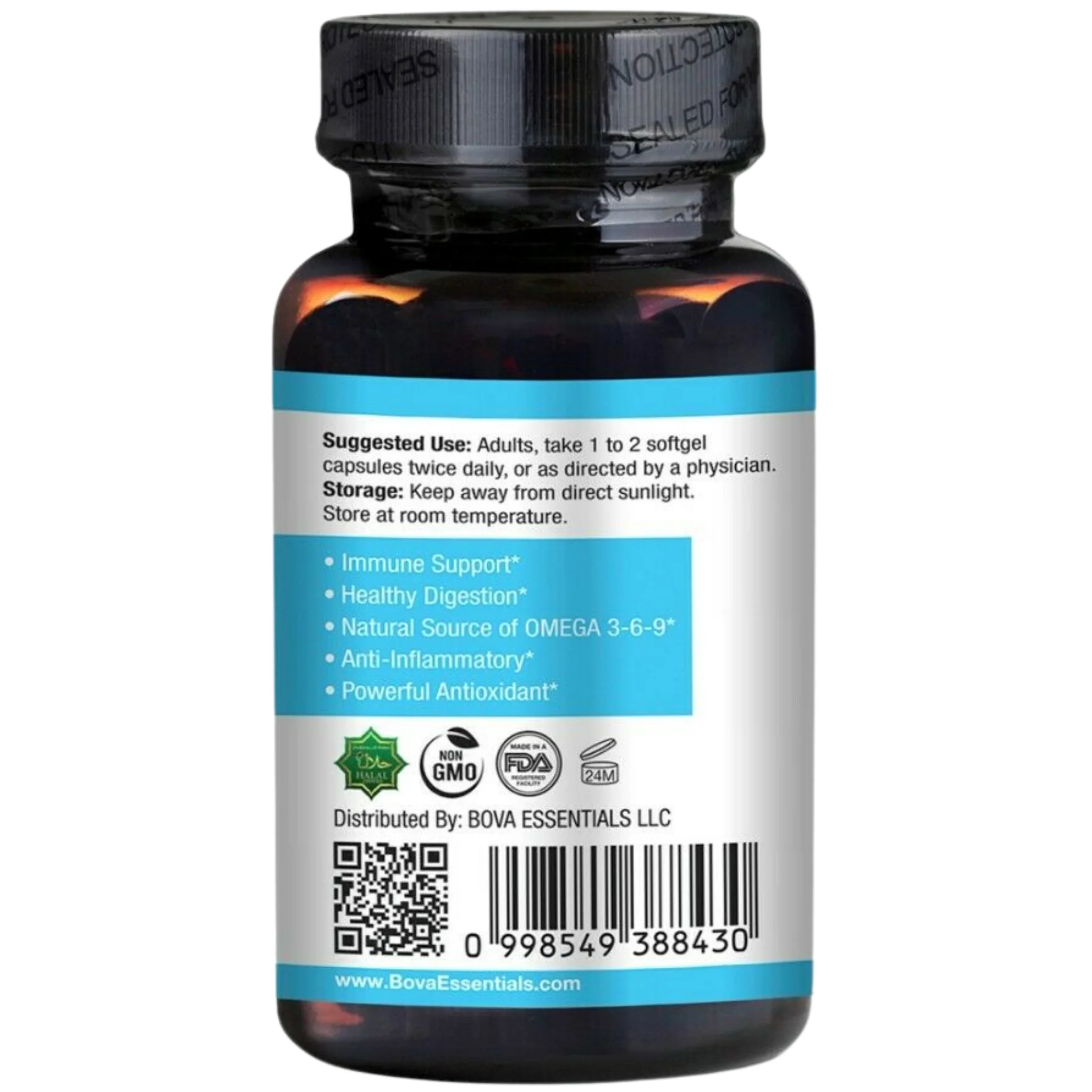 Black Seed Oil SoftGel Capsules 500mg - 90 Count - Image 3
