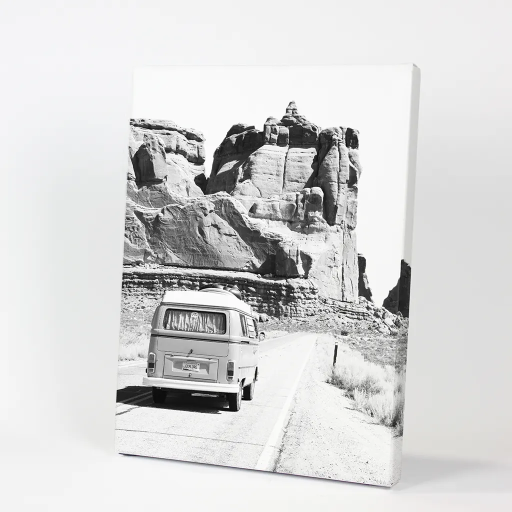 Black White Van Camper Poster. Utah National Park Wall Art - Image 9