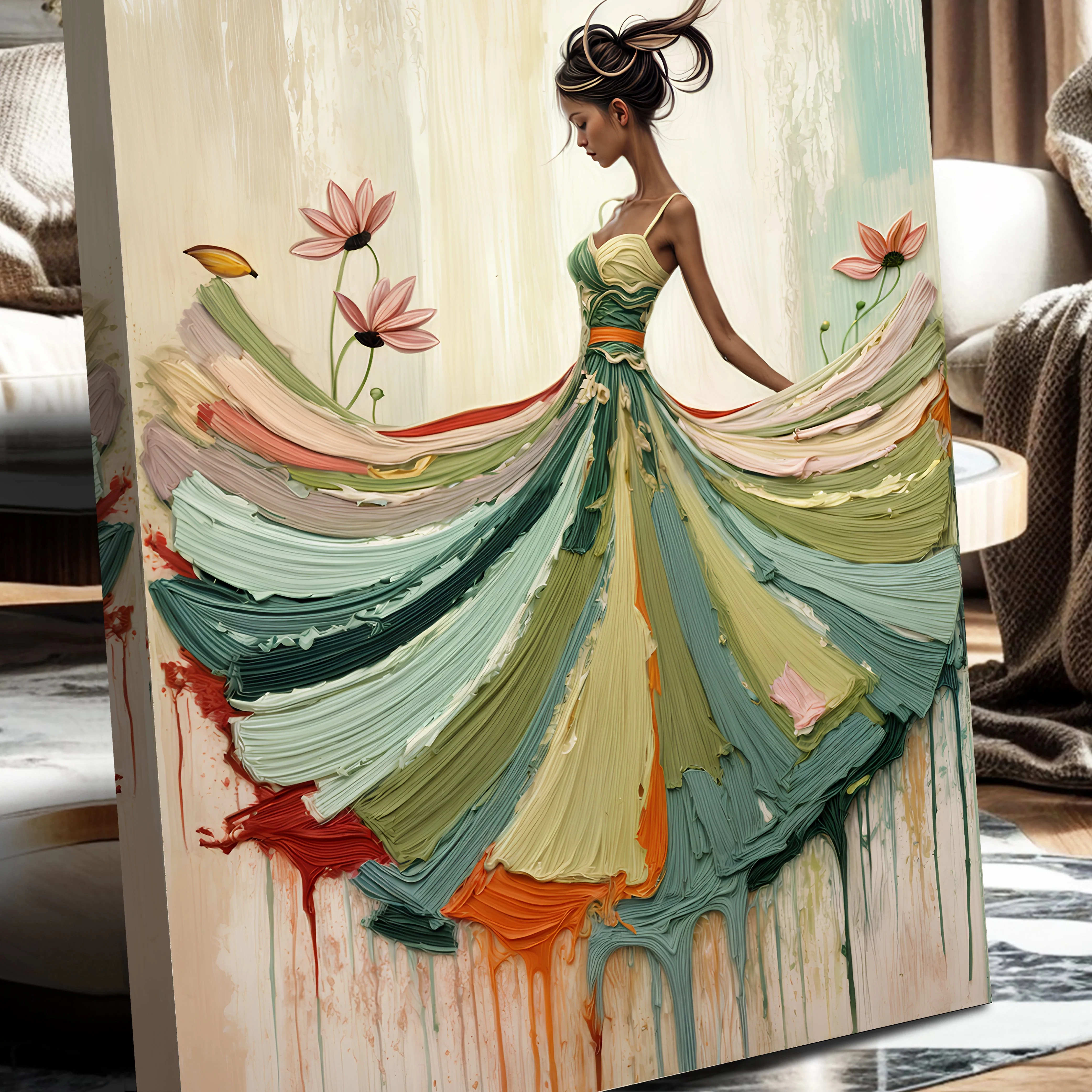 Blooming Modern Abstract Wall Art - Image 5