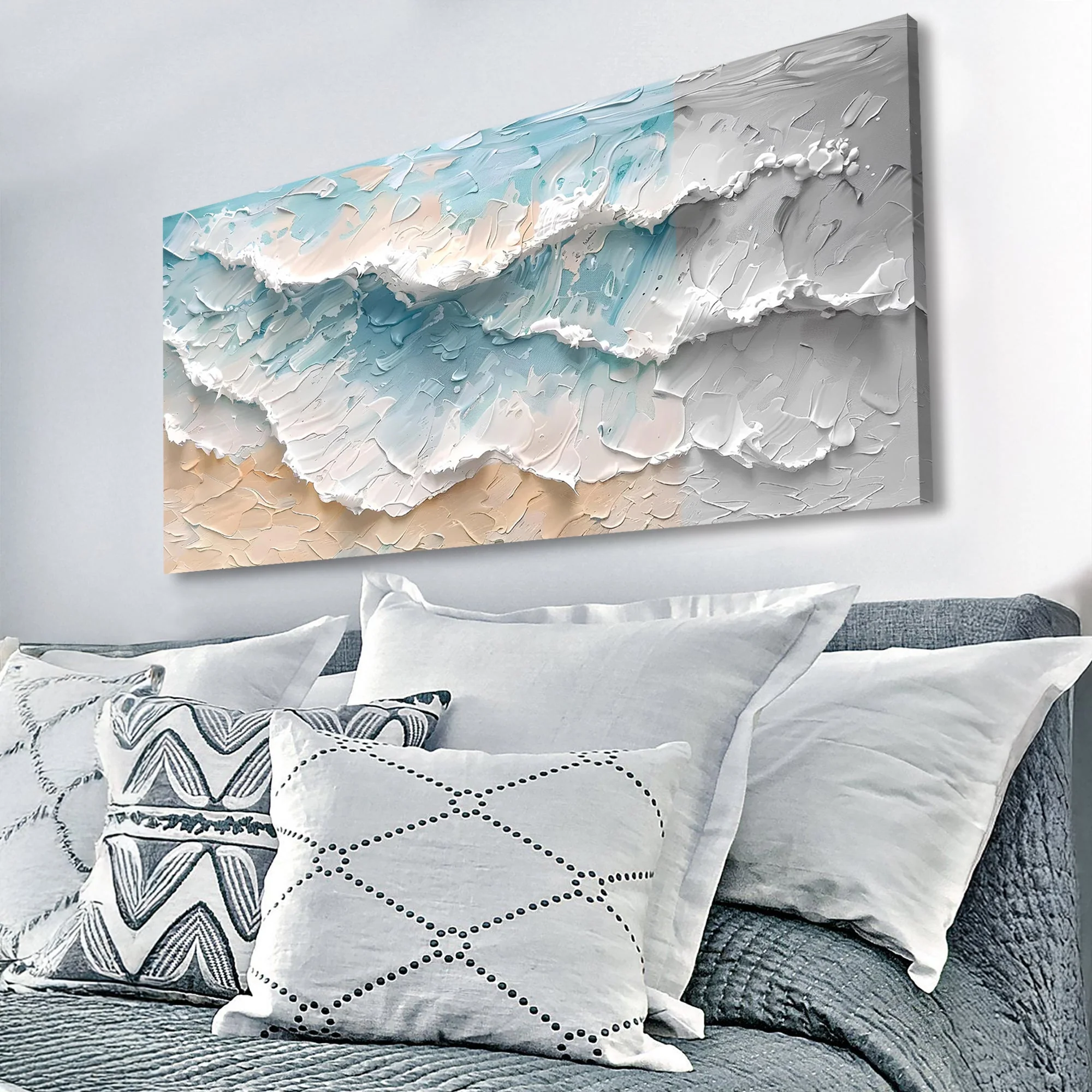 Blue Ocean Coastal Wall Art - Image 2