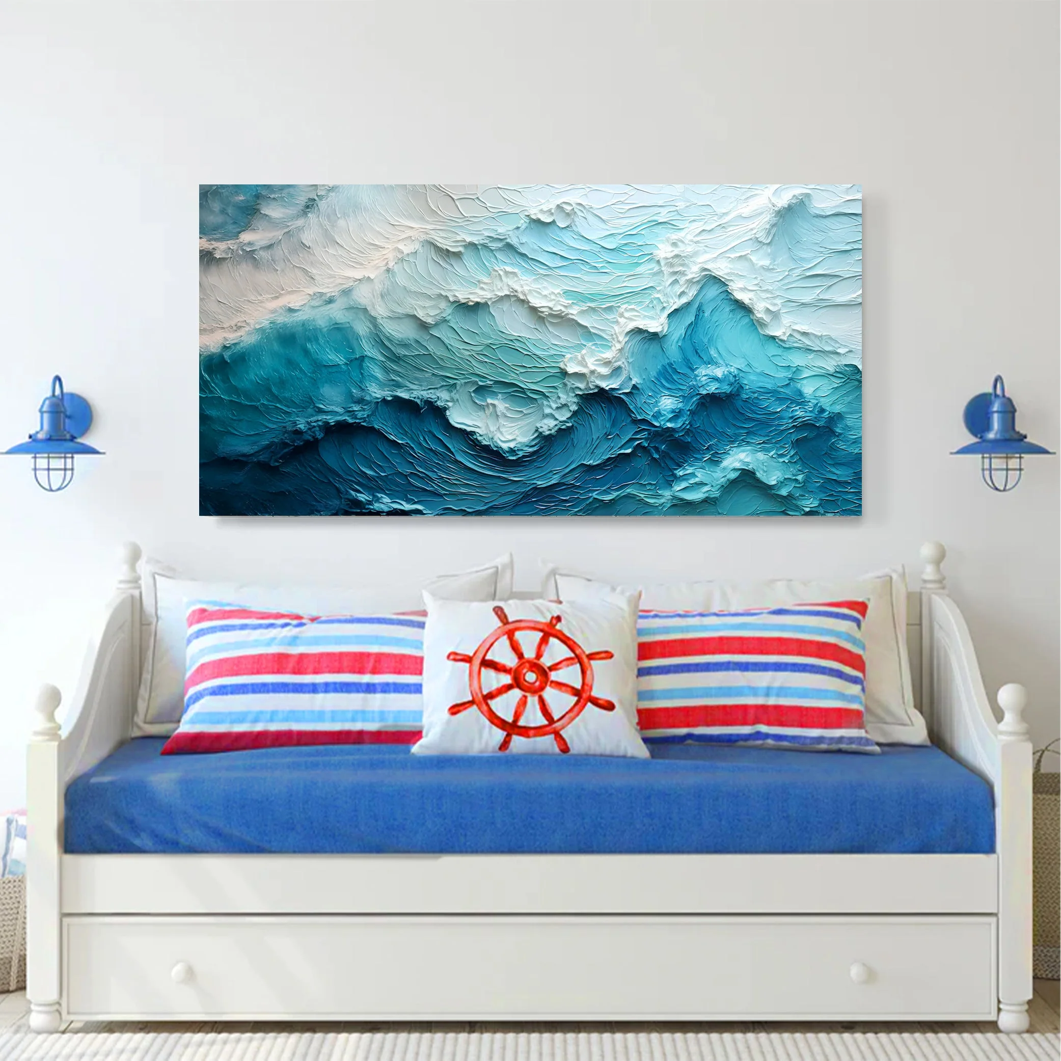 Blue Ocean Coastal Wall Art II - Image 3