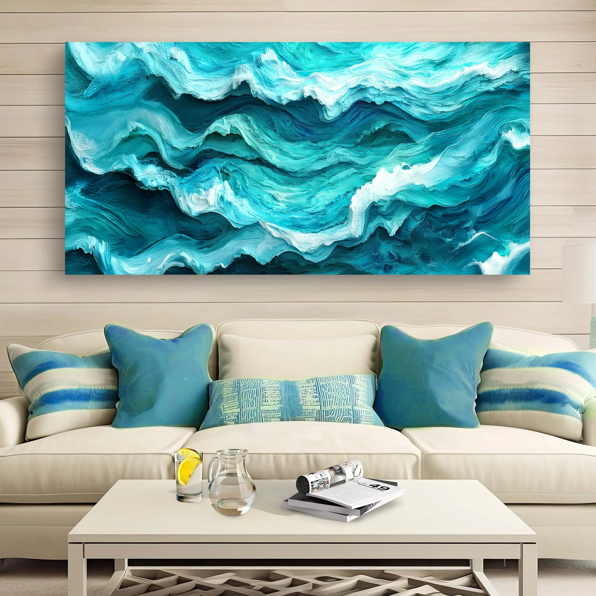 Blue Ocean Coastal Wall Art III - Image 4