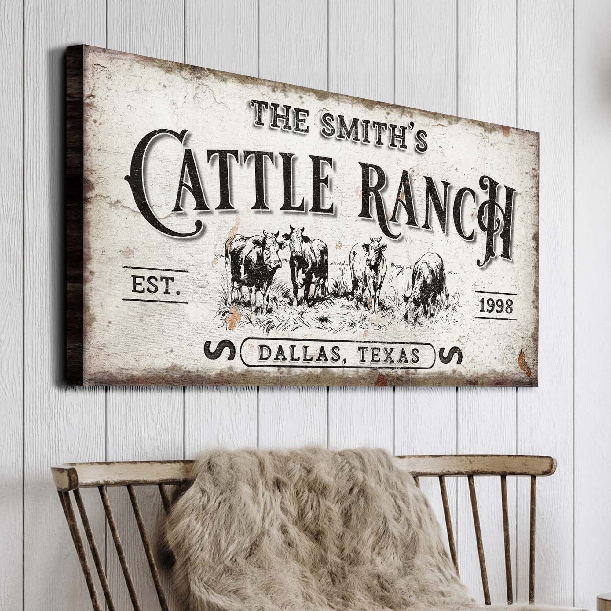 Branded Cattle Ranch Sign - Image 3