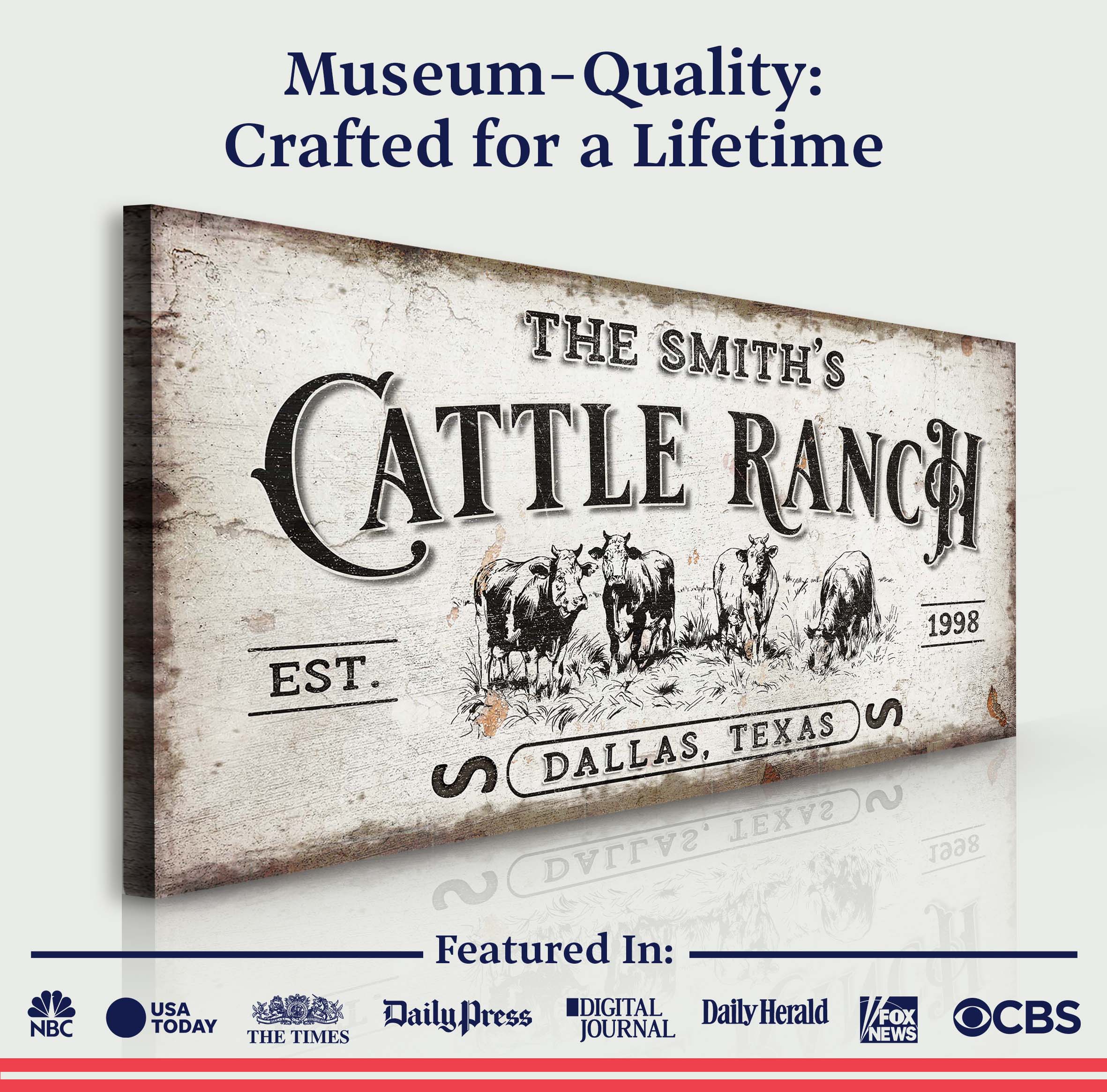 Branded Cattle Ranch Sign - Image 4
