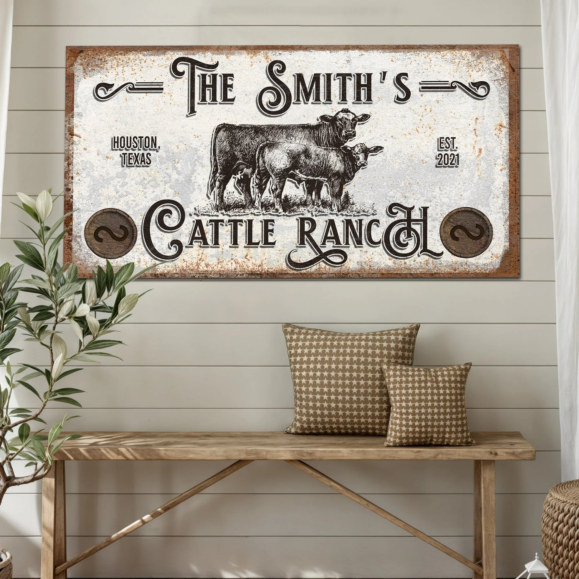 Branded Cattle Ranch Sign IV - Image 3