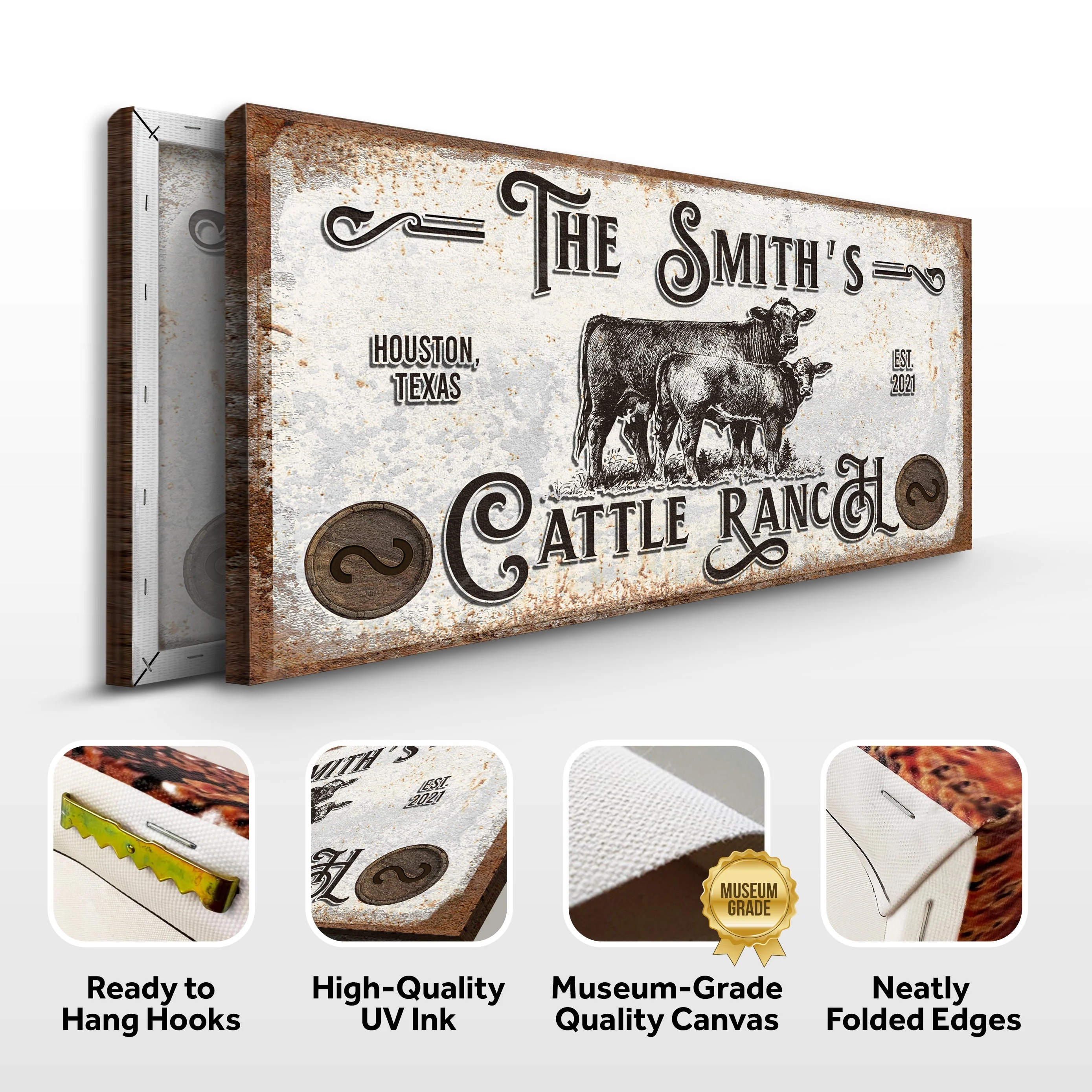 Branded Cattle Ranch Sign IV - Image 5