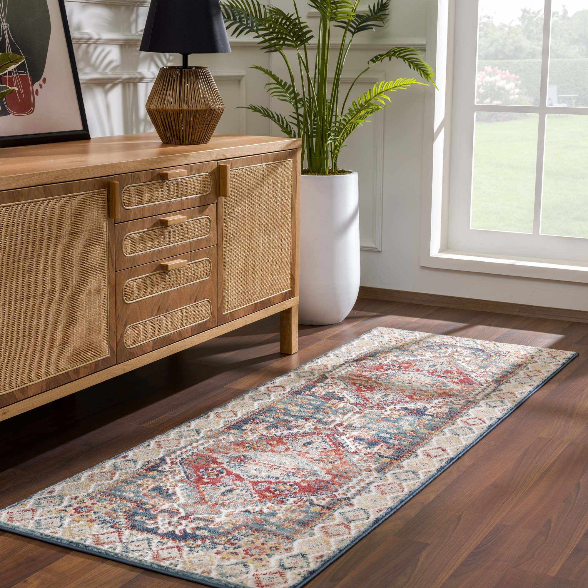 Brend Rust Medallion Area Rug - Clearance - Image 9