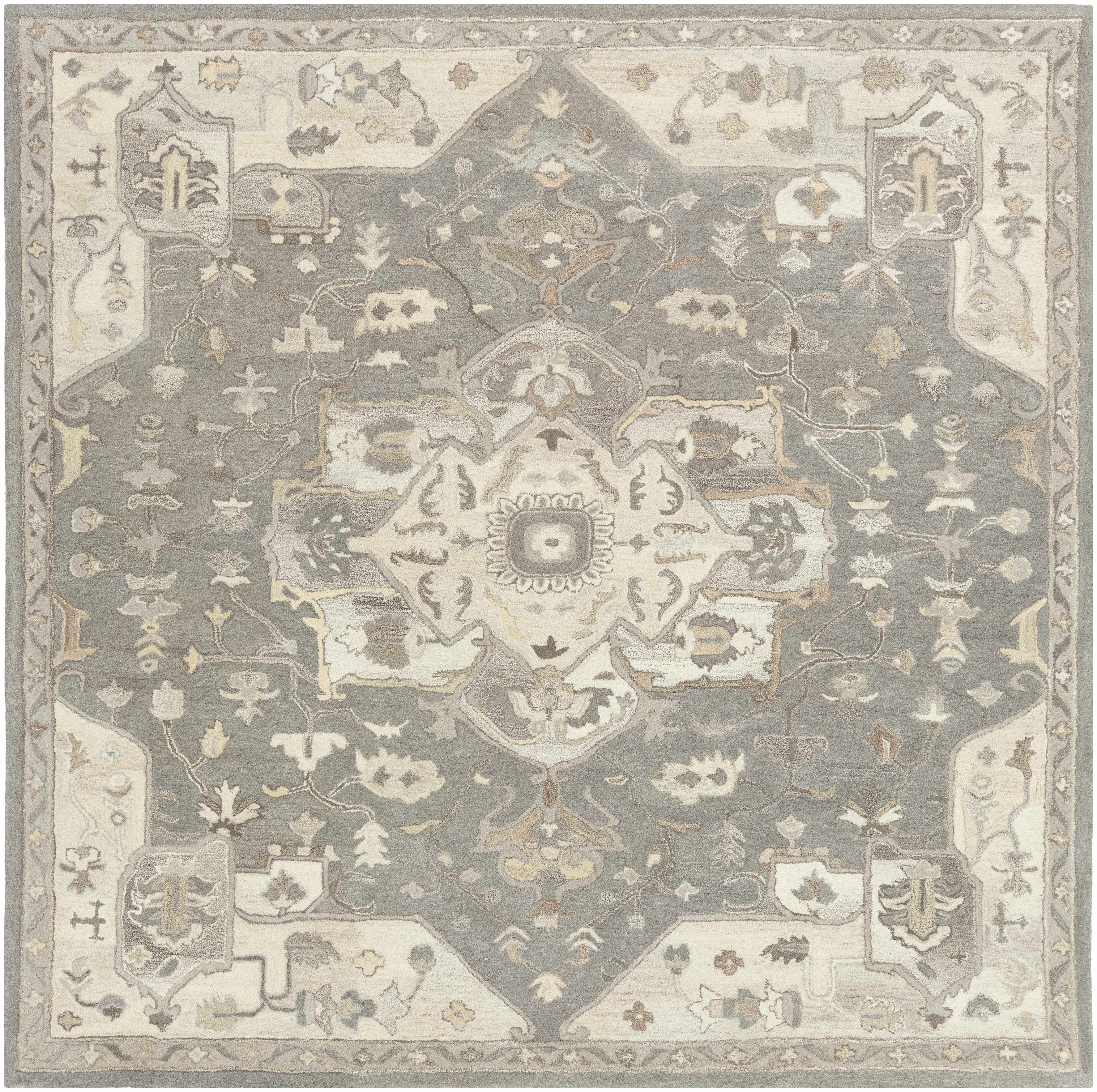 Broomfield 1196 Hand Tufted Taupe Wool Rug - Image 15