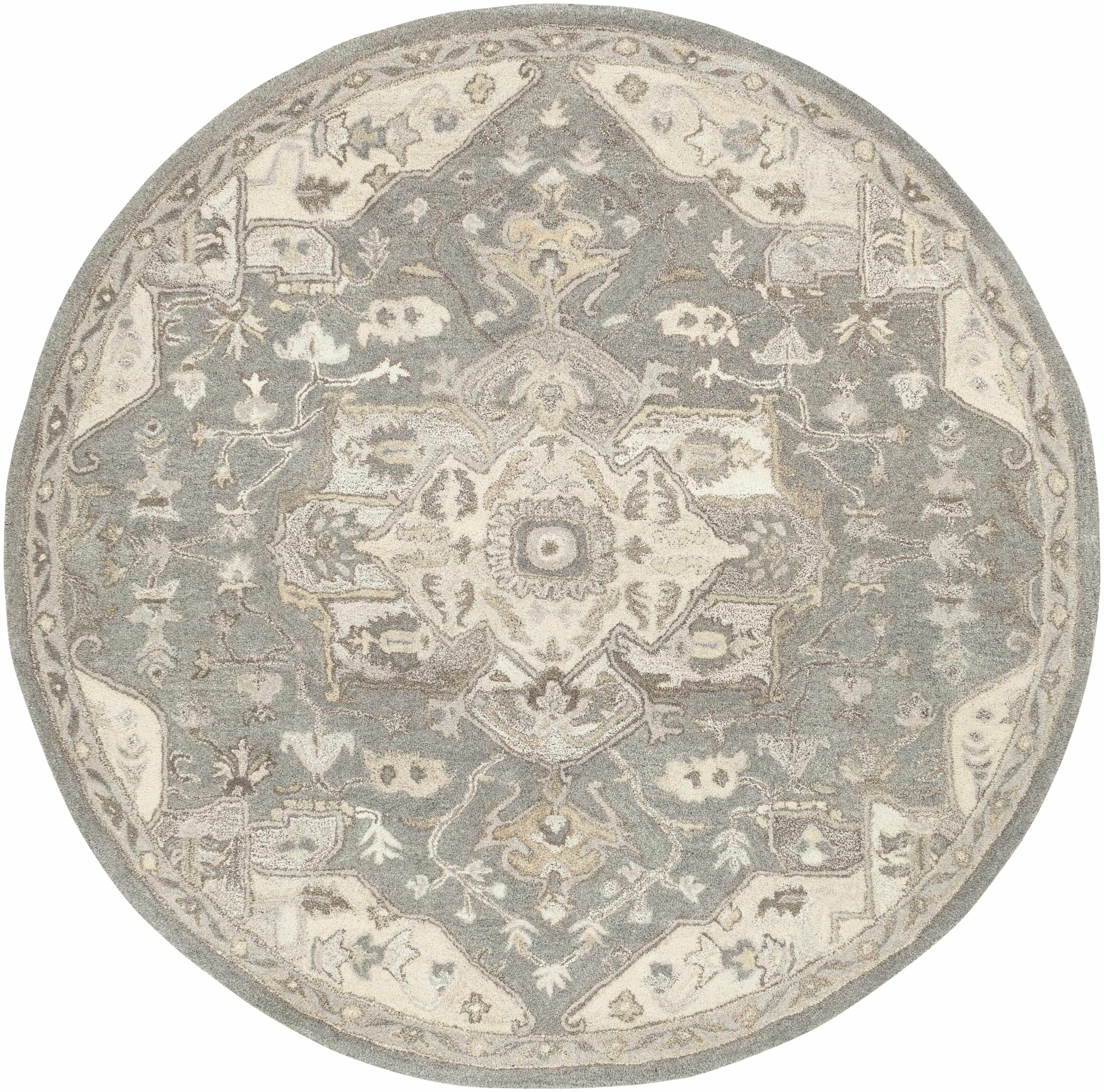 Broomfield 1196 Hand Tufted Taupe Wool Rug - Image 18