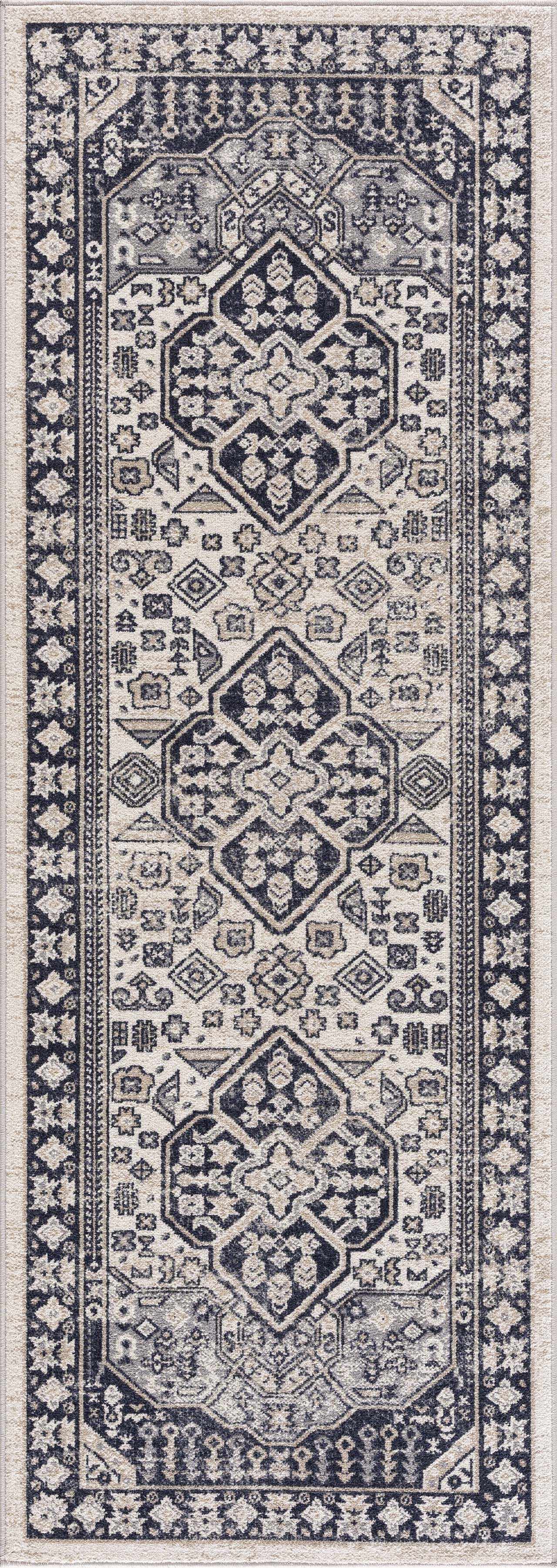 Cabacungan Cream & Gray Washable Area Rug - Image 10