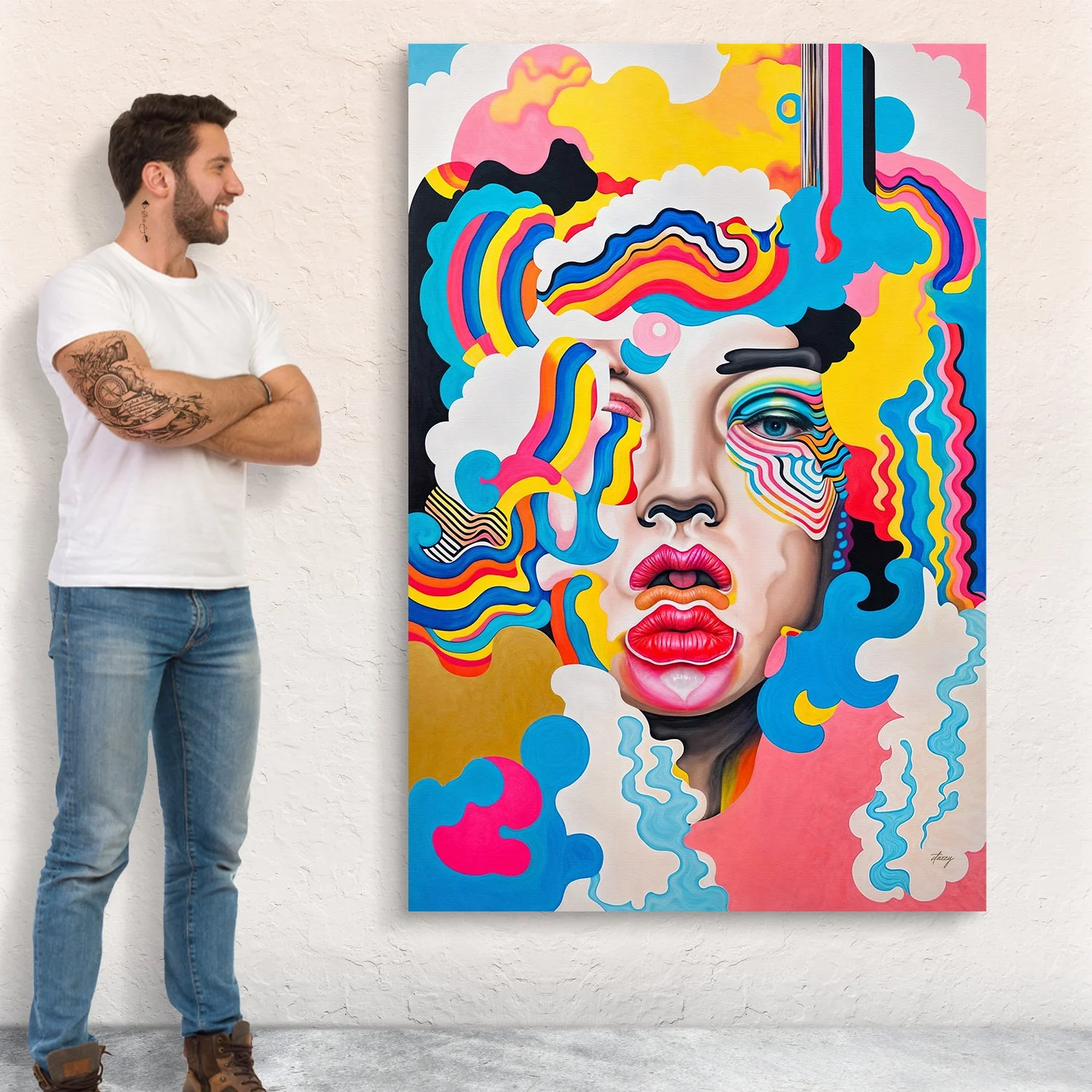 Canvas Print: "Candy Face" - Image 3