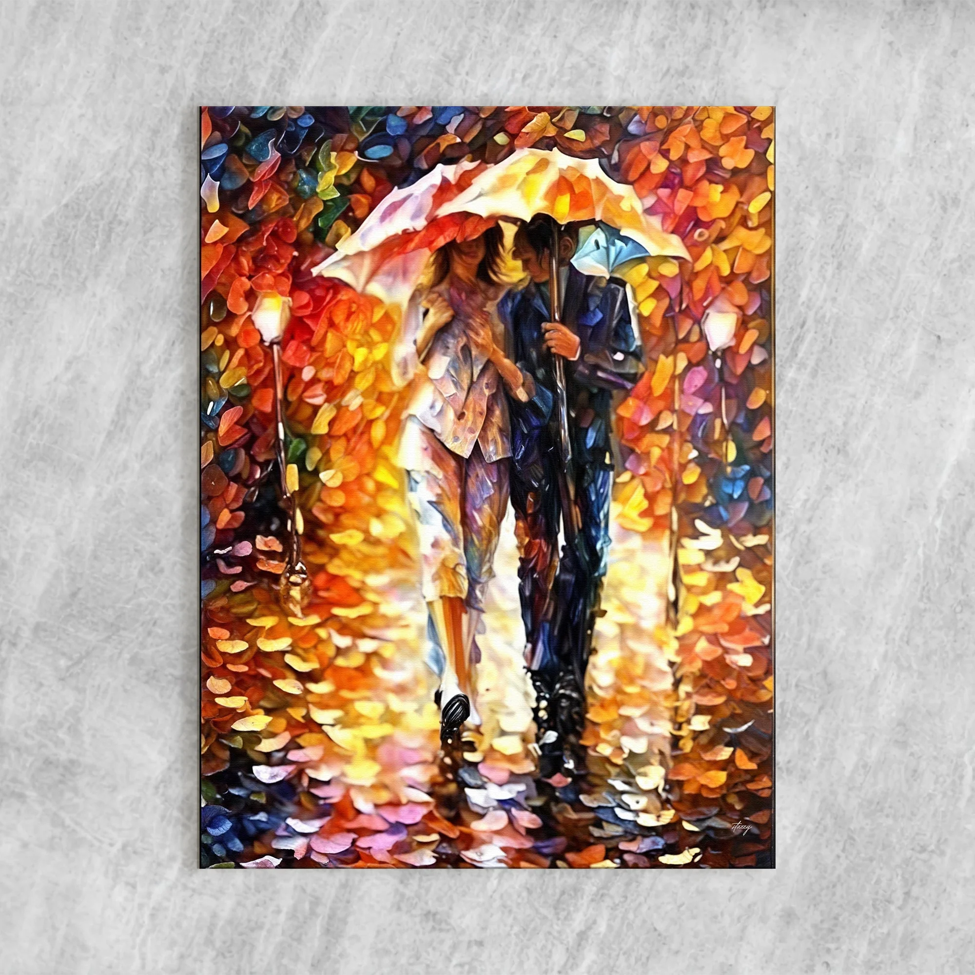 Canvas Print: "Rainy Romance" - Image 4
