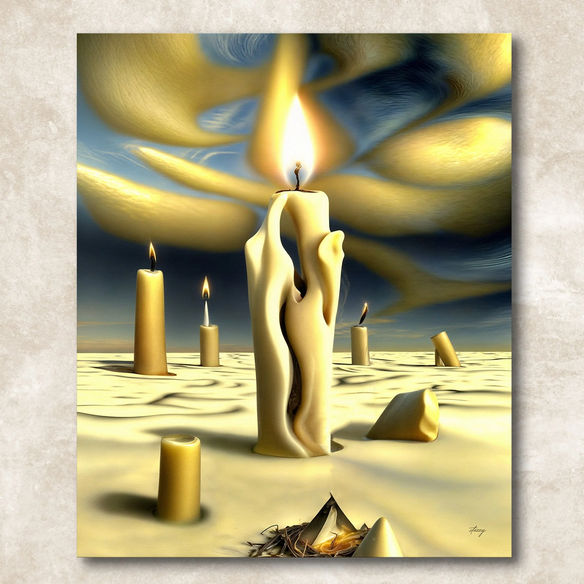 Canvas Print: "Surreal Flames" - Image 4