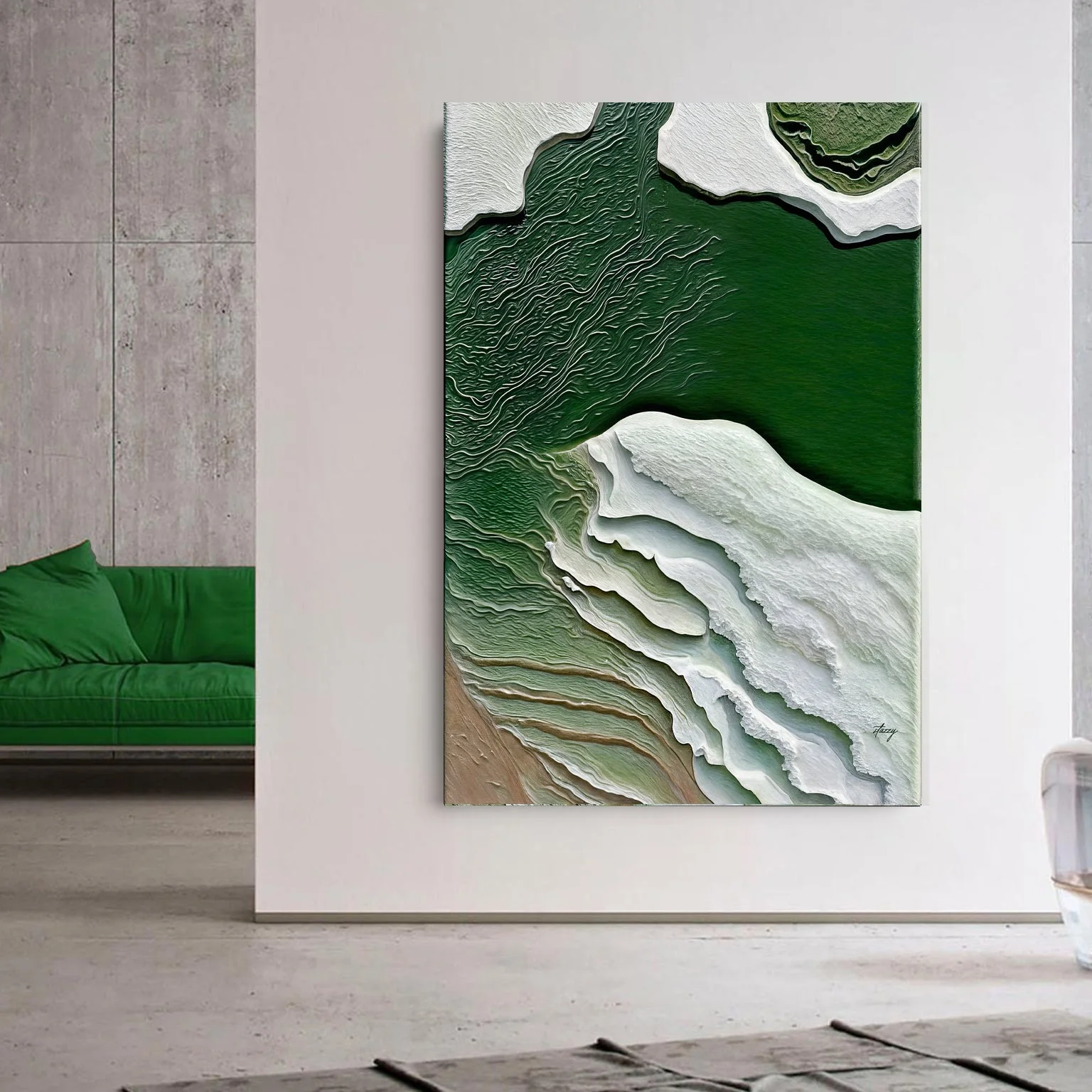 Canvas Print: "Verdant Cliffs II" - Image 3