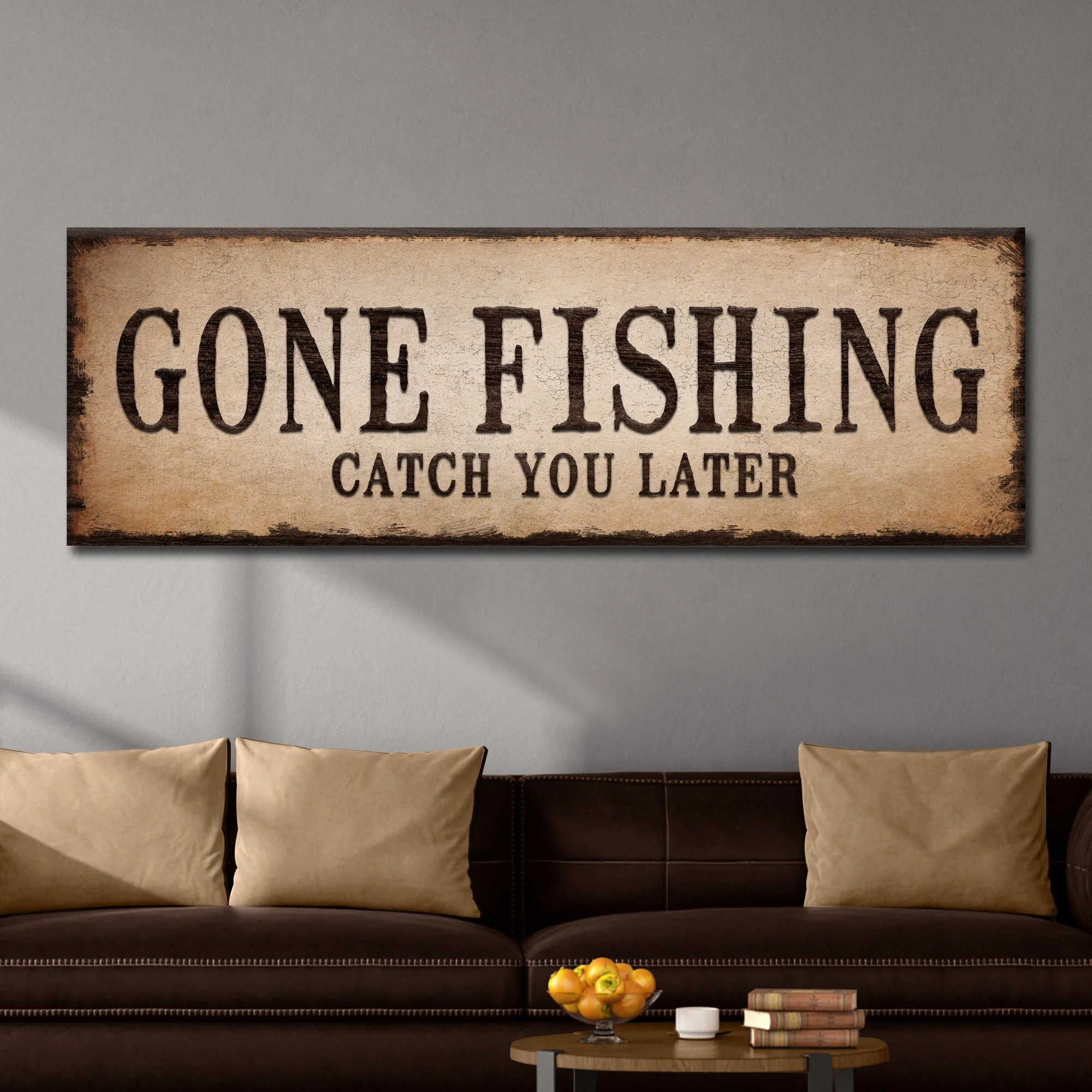 Catch You Later Gone Fishing Sign II - Image 2