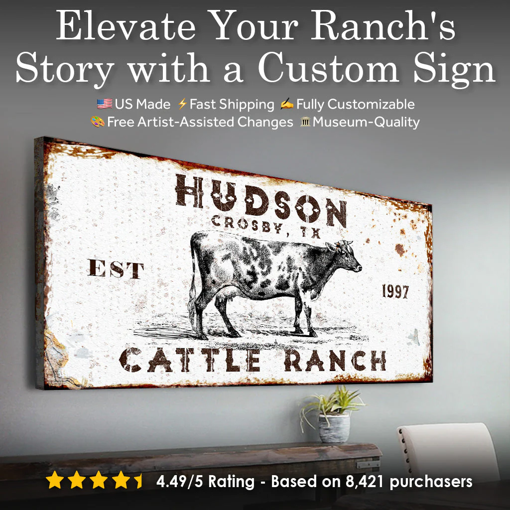 Cattle Ranch Rustic Sign - Image 10