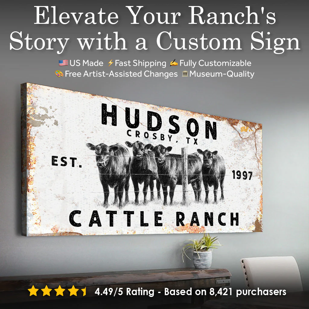 Cattle Ranch Rustic Sign - Image 3