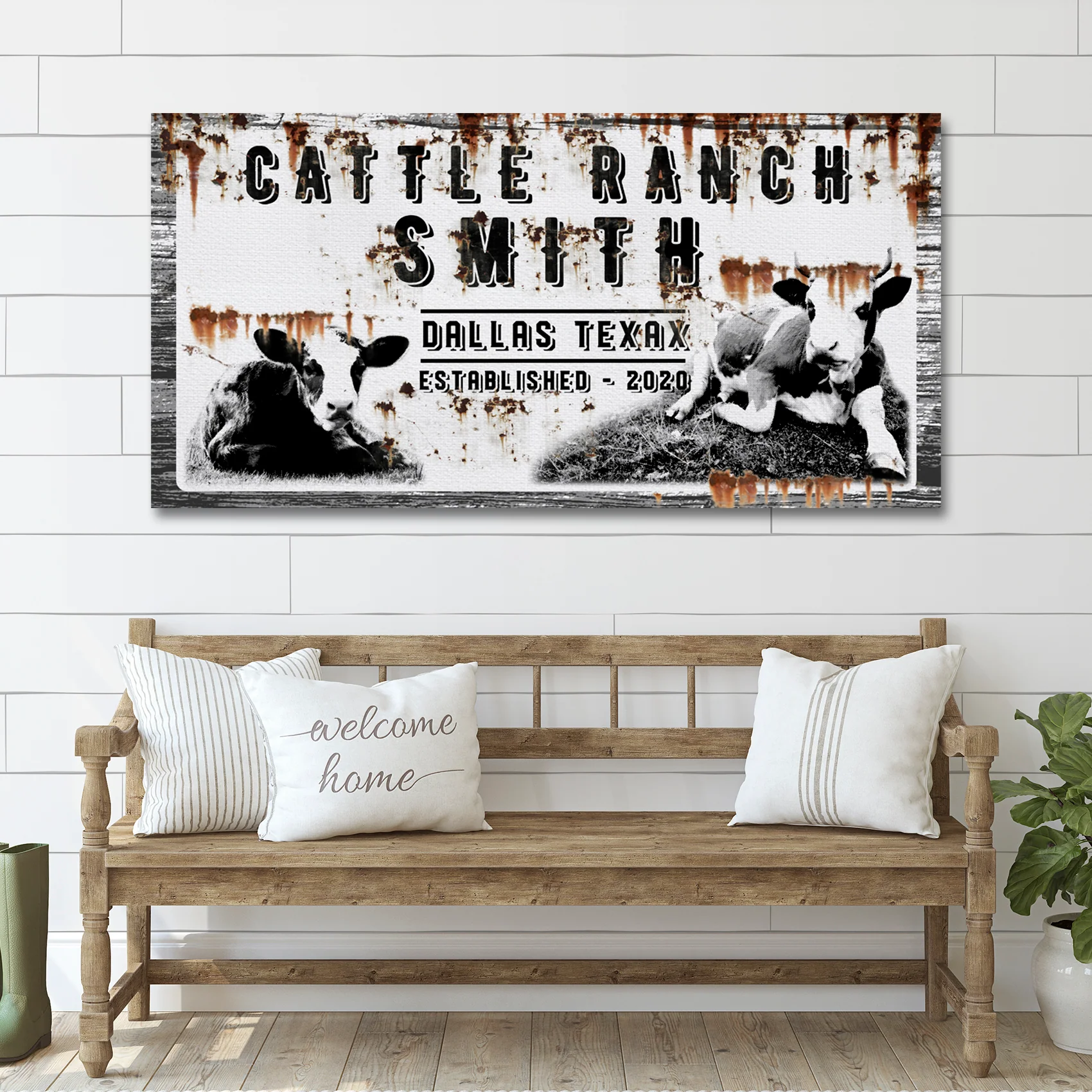 Cattle Ranch Vintage Sign - Image 6