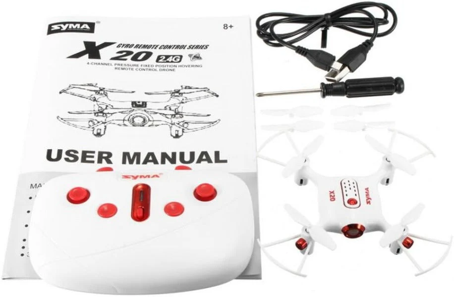 Cheerwing Syma X20 Mini Drone for Kids and Beginners RC Nano Quadcopter with Auto Hovering 3D Flip(White) - Image 2