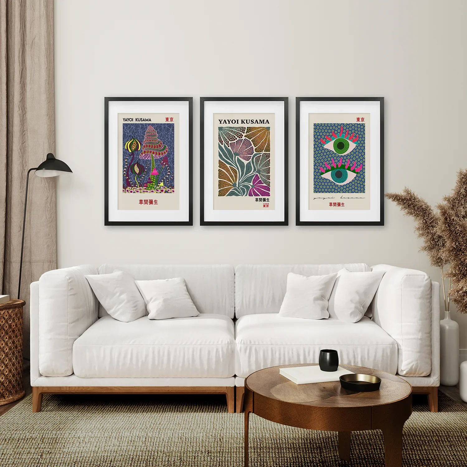 Colorful Yayoi Kusama Poster Set of 3 Museum Art - Image 6
