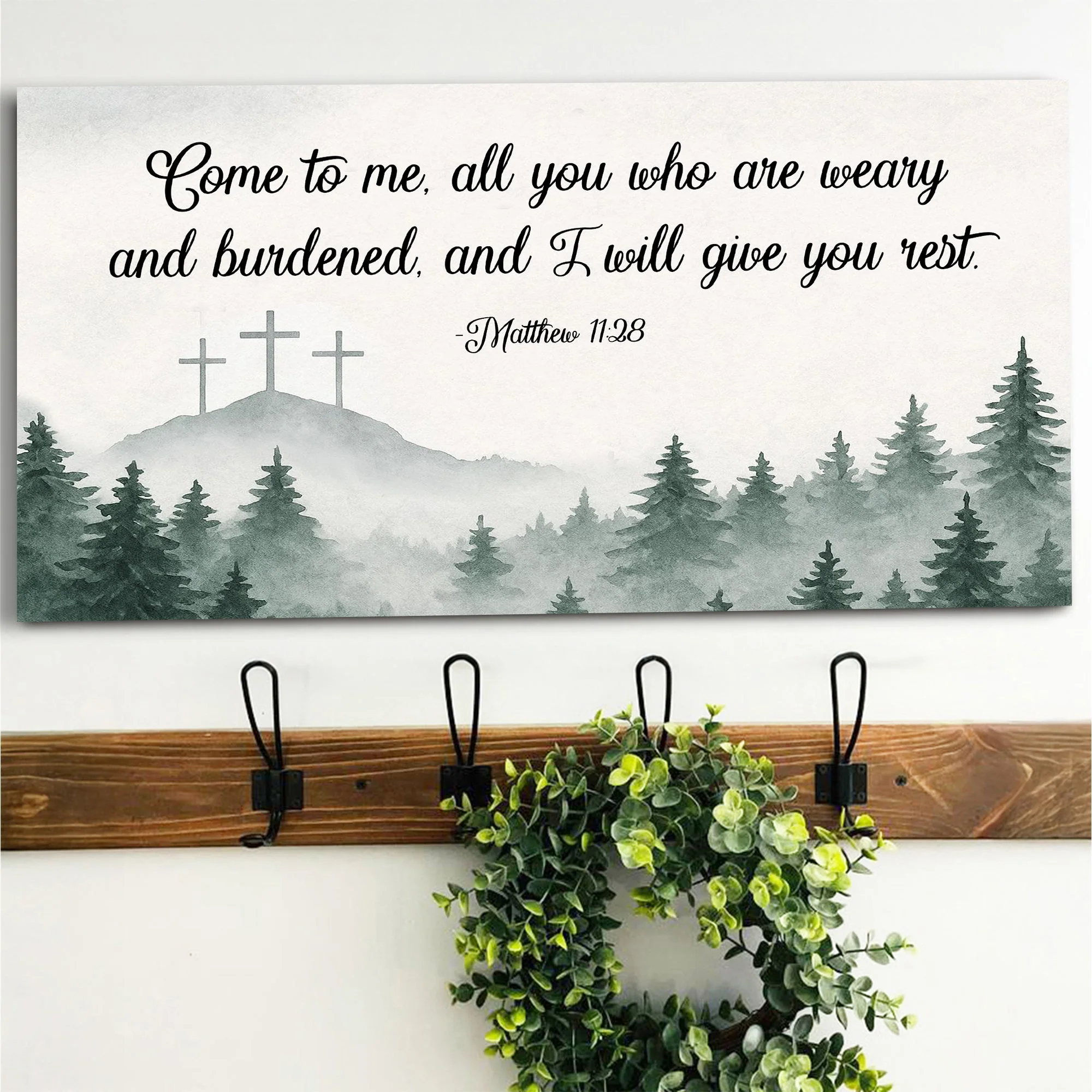 Come To Me - Matthew 11:28 Faith Sign II - Image 2