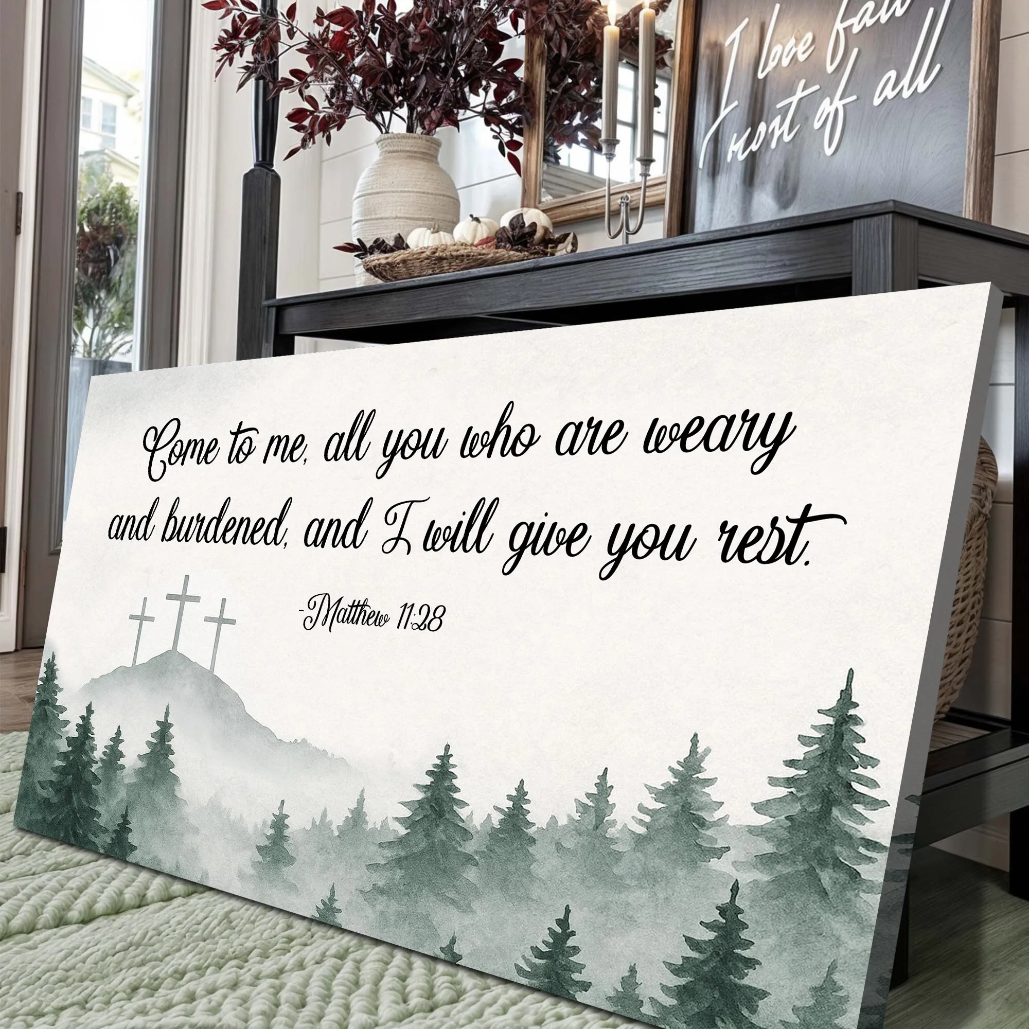 Come To Me - Matthew 11:28 Faith Sign II - Image 5