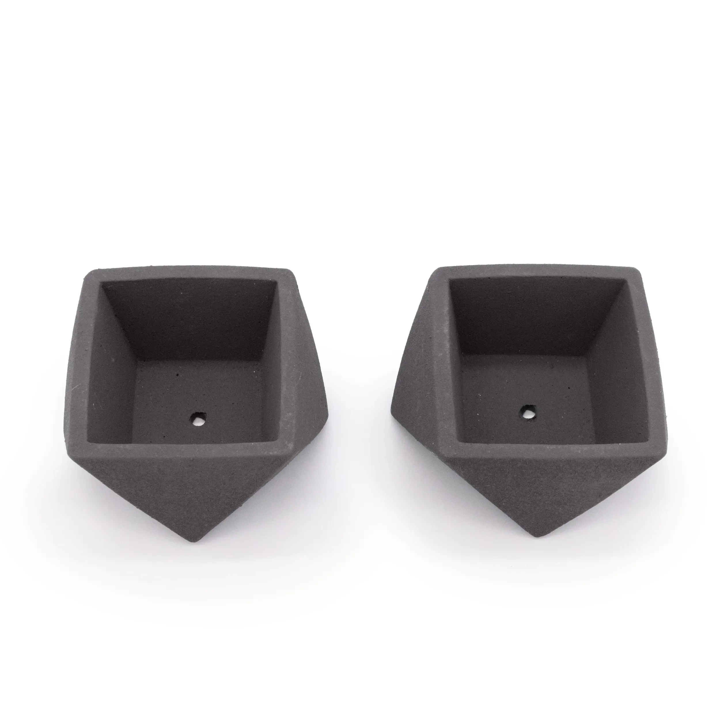 Concrete Mini Wedge Tabletop Planters (Set of 2) - Image 4