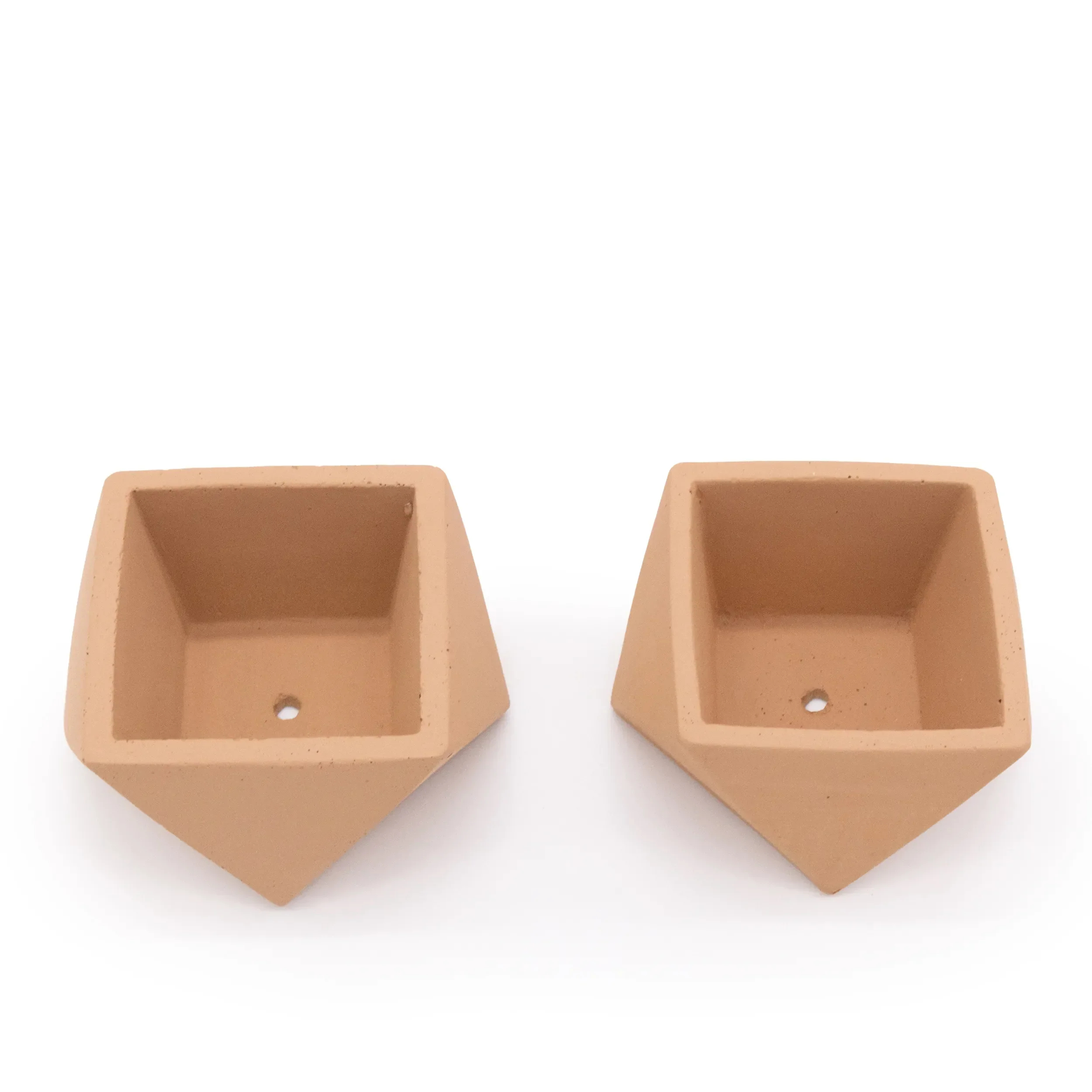 Concrete Mini Wedge Tabletop Planters (Set of 2) - Image 7
