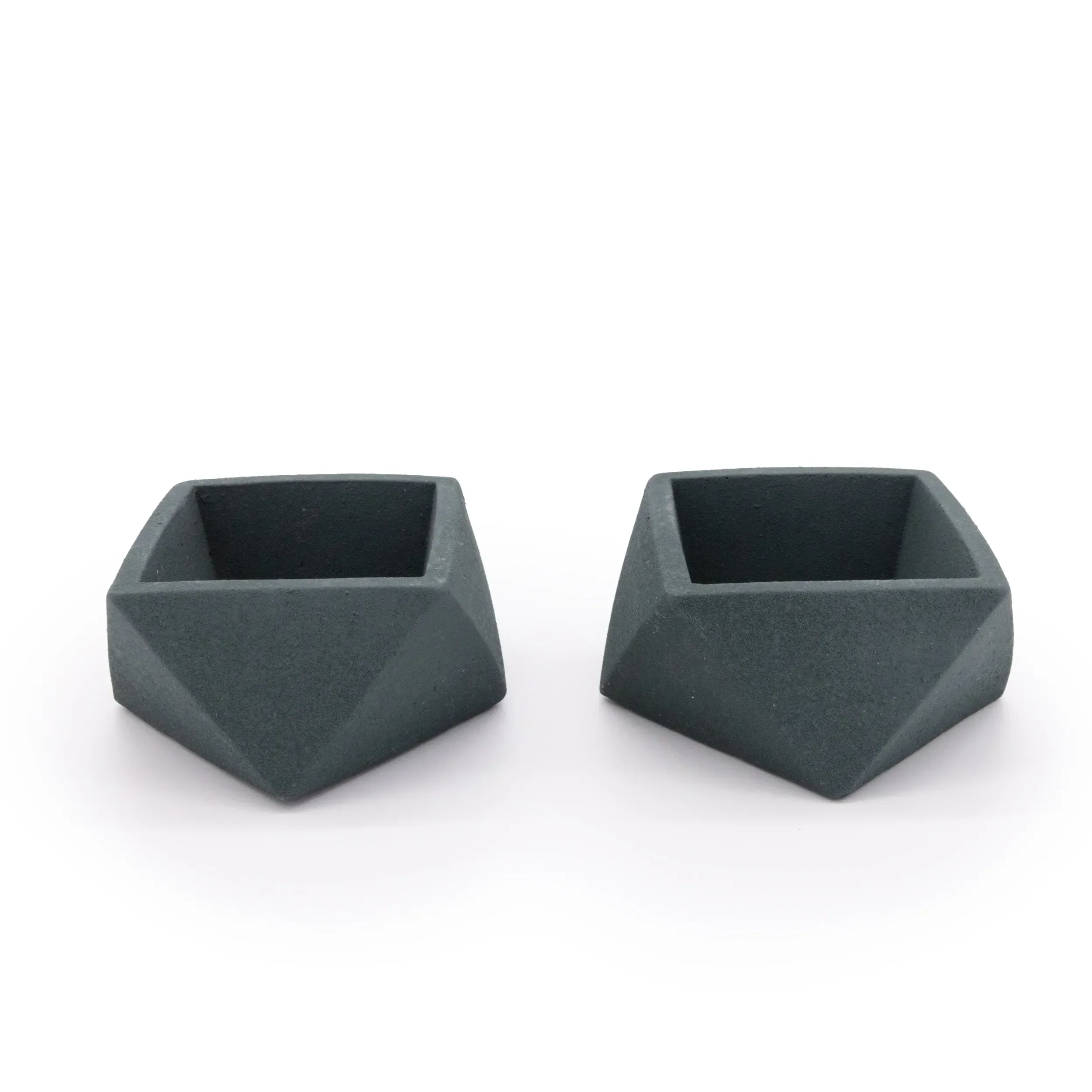 Concrete Mini Wedge Tabletop Planters (Set of 2) - Image 9