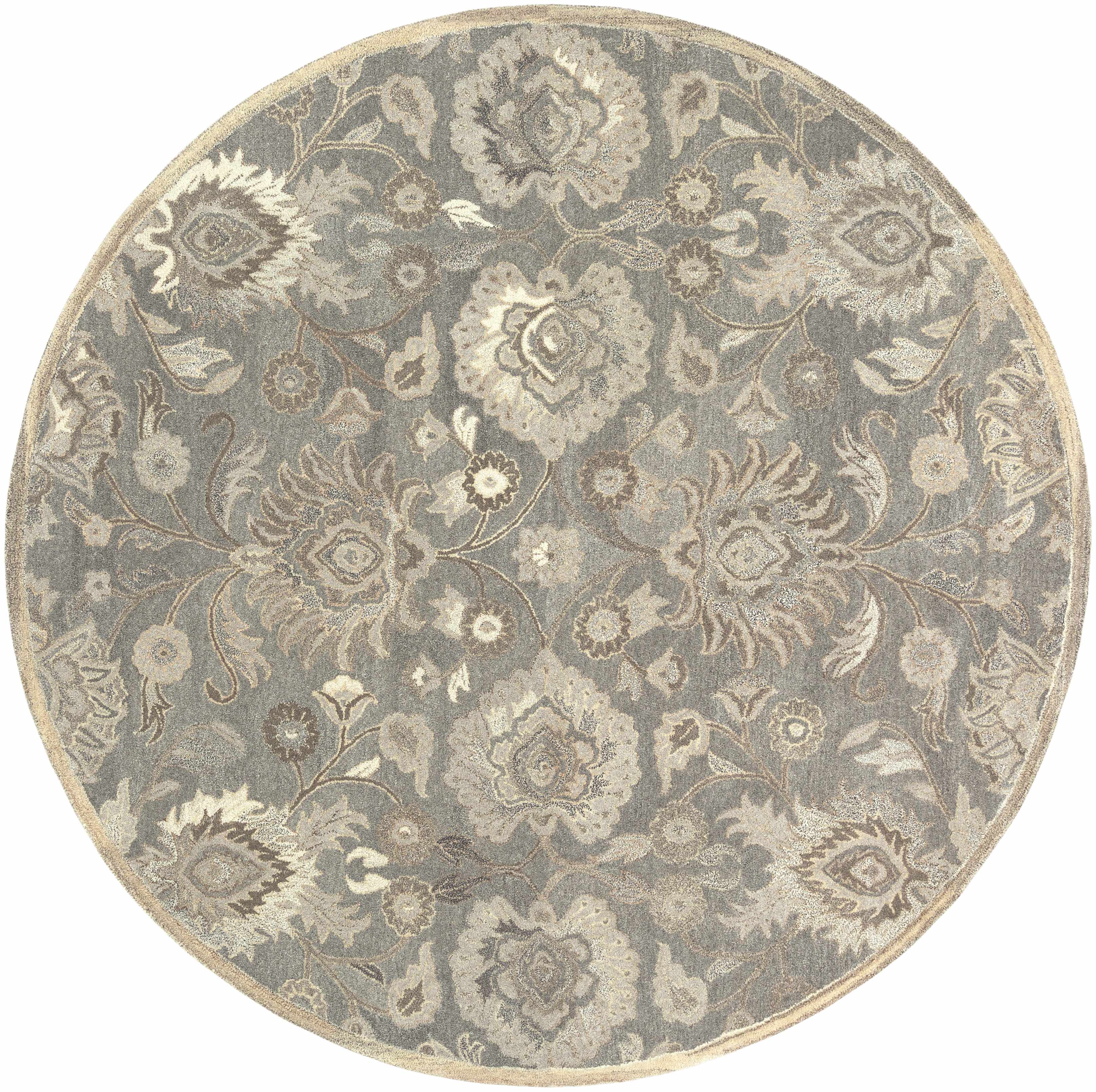 Conesus 1195 Hand Tufted Ivory & Taupe Wool Rug - Image 8