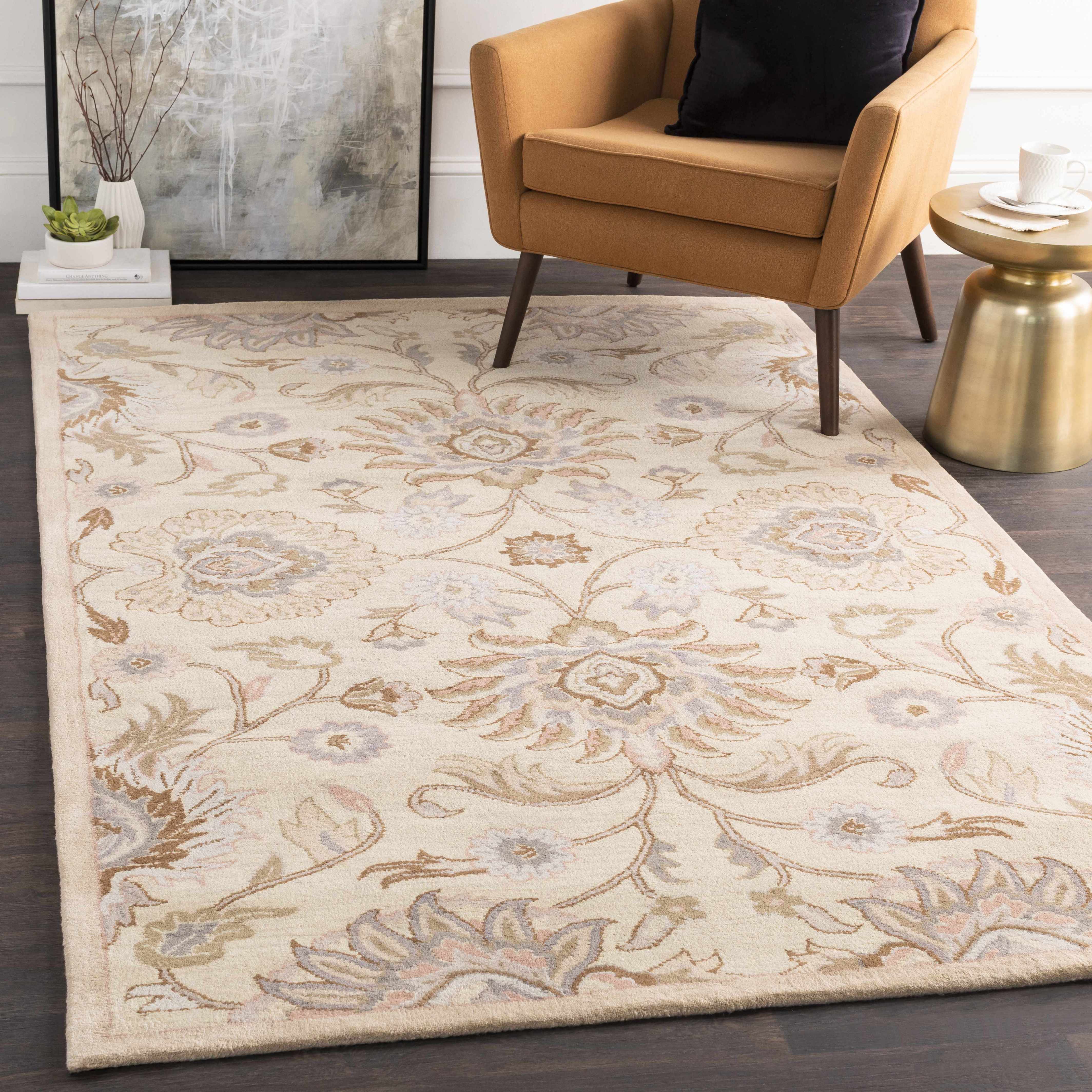 Conesus Hand Tufted Ivory 1109 Wool Rug - Image 2