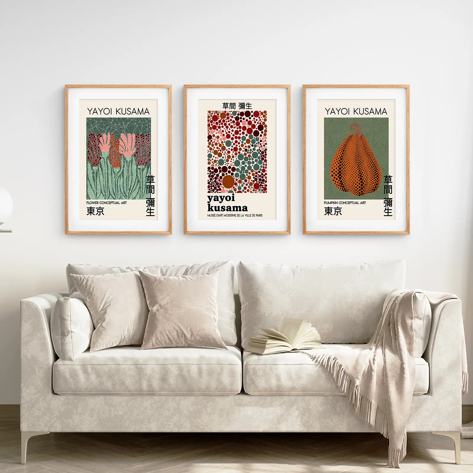Contemporary Yayoi Kusama Retro Wall Art Decor - Image 2