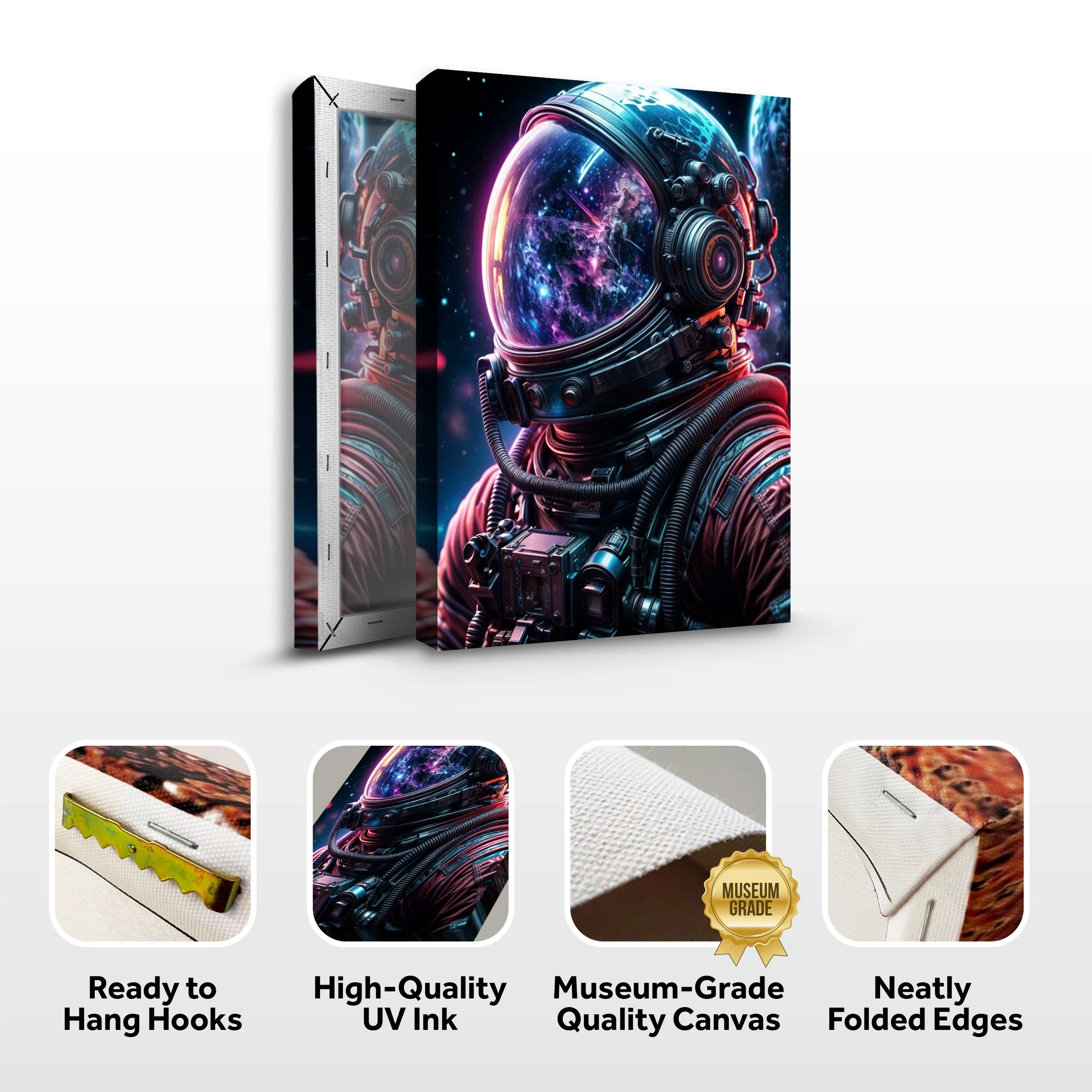 Cool Astronaut Glow Wall Art - Image 4